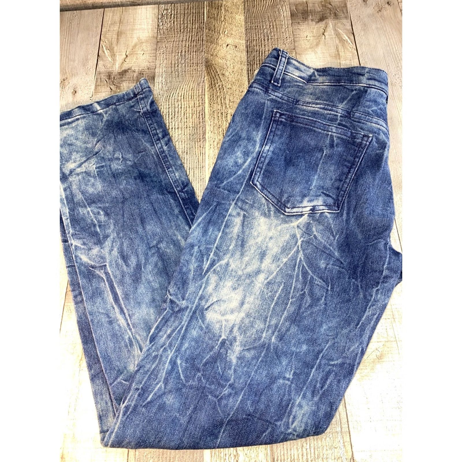 Vintage City Ink Jeans Womens 16 Blue Straight Jeans Womens 16 Blue Straight Leg Distressed Mid Rise 29in Regular Vintage No Mens Girls Size 28" / US 6 / IT 42 - 3 Thumbnail