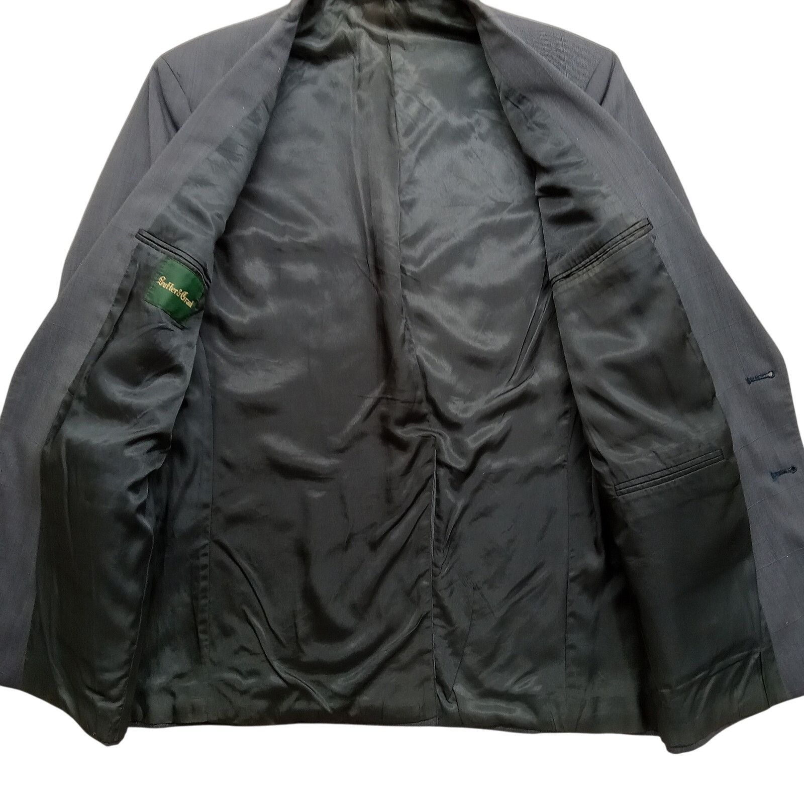 & Other Stories Lauren Ralph Lauren Blazer 40L Macy's 2 Button Suit Jacket Size 42R - 3 Thumbnail