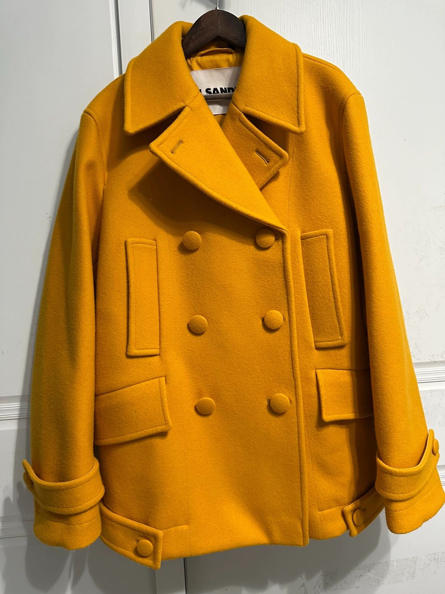 Jil Sander Jil Sander Thick Sharp 80cm Women's Tall Overcoat 95 New Size S / US 4 / IT 40 - 2 Thumbnail