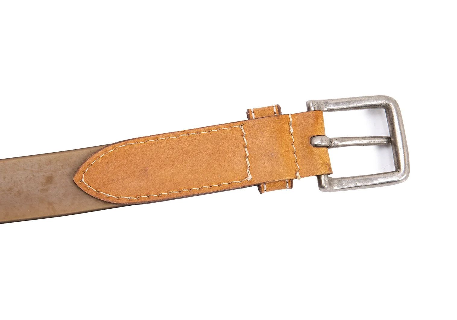 Issey Miyake Metallic Bias Check Leather Belt in Bronze Size ONE SIZE - 10 Thumbnail