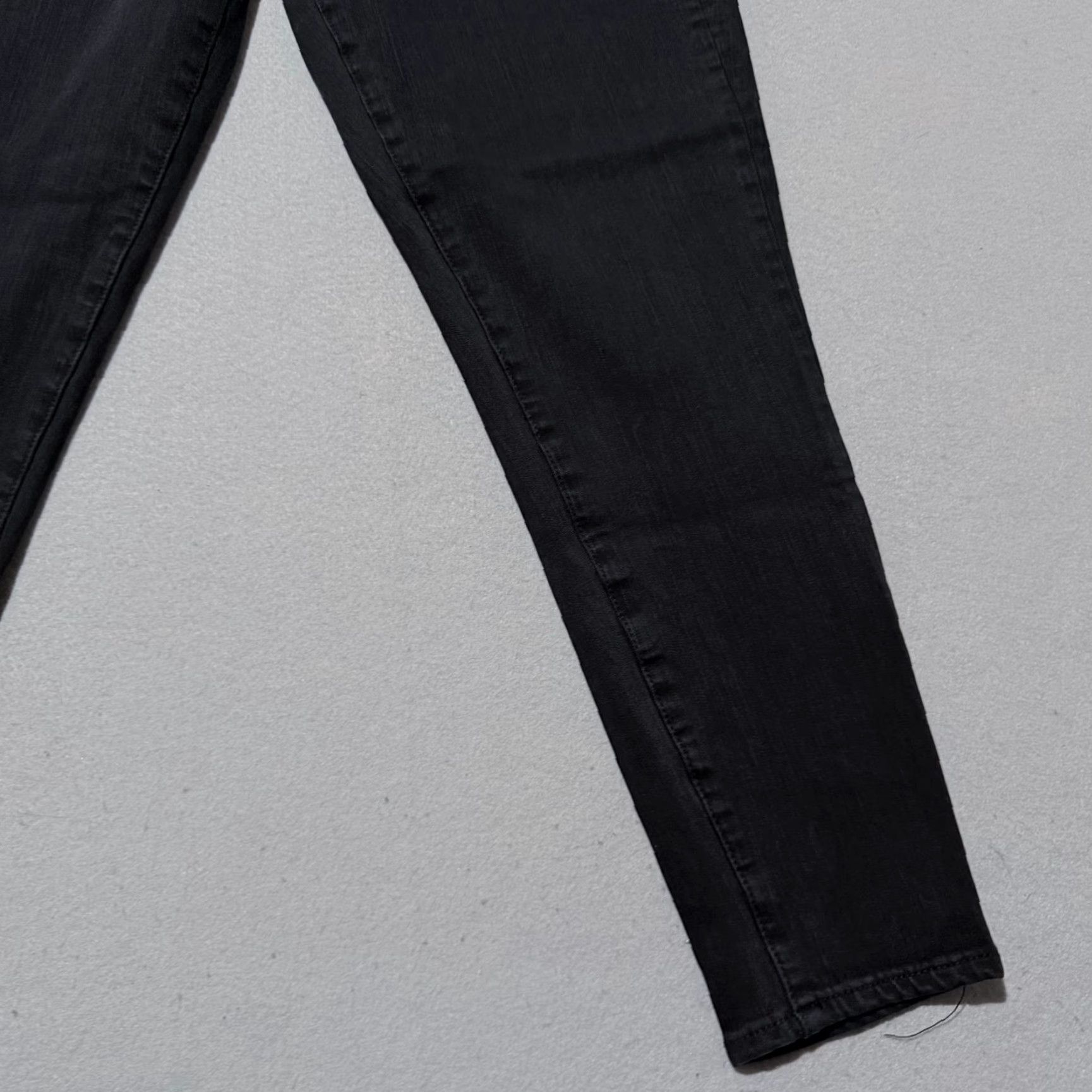 American Eagle Outfitters American Eagle Hi-Rise Jegging Jeans Women's Black Denim Super Stretch - 12 Size 34" / US 12 / IT 48 - 6 Thumbnail