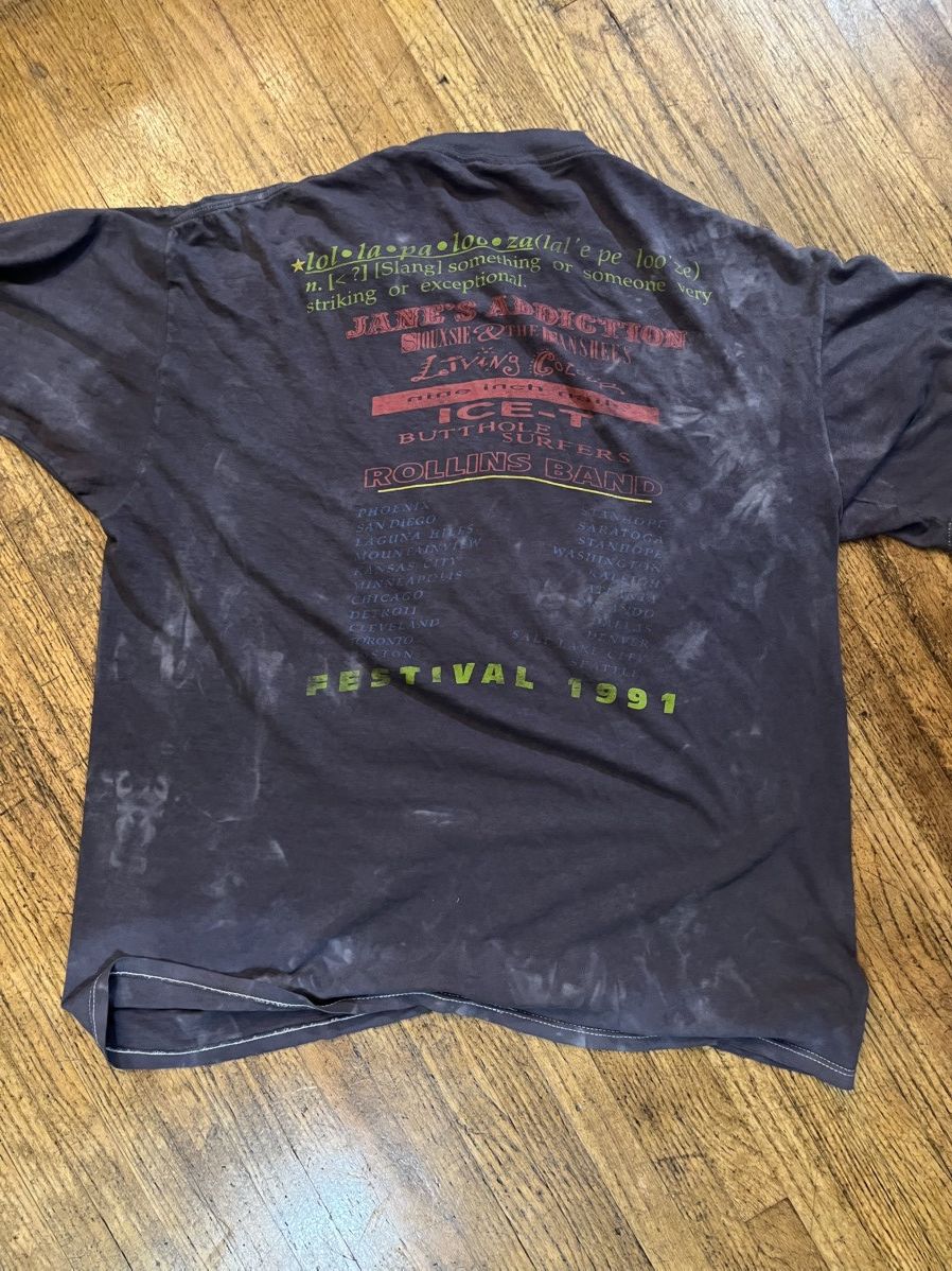 Vintage RARE Vintage 1991 Lollapalooza T-Shirt Jane’s Addiction Size US L / EU 52-54 / 3 - 3 Thumbnail