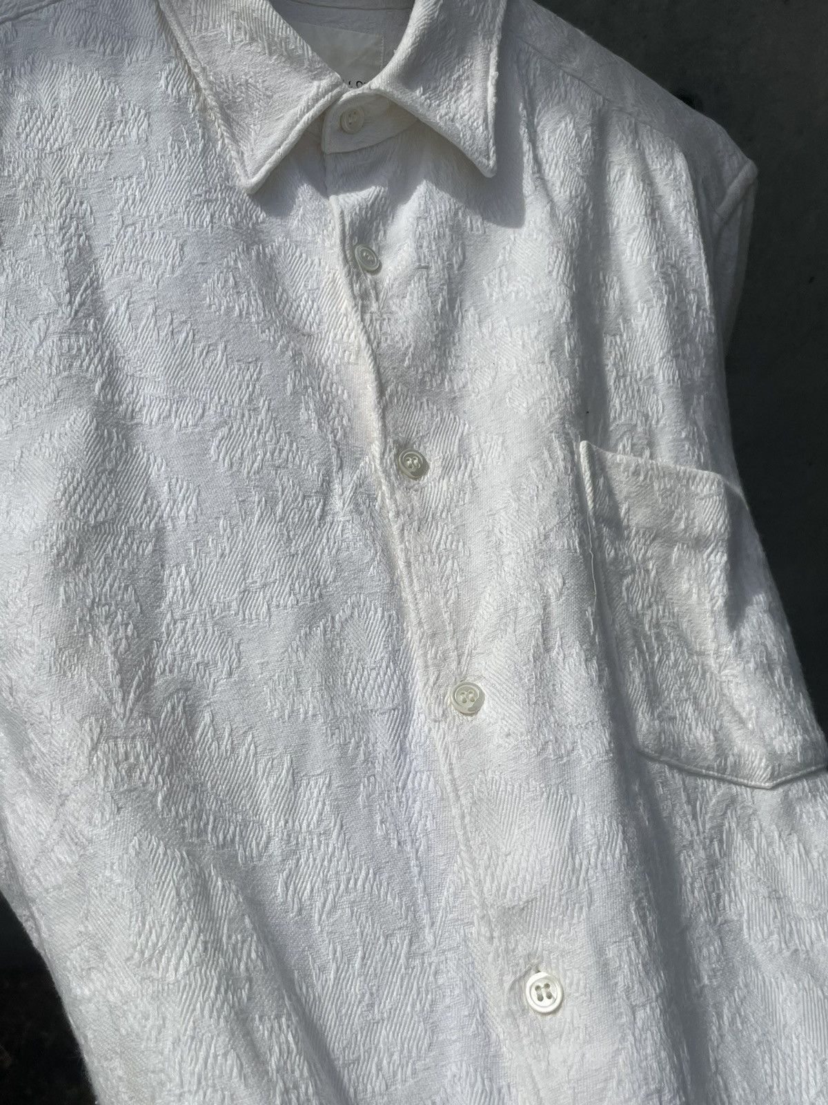 COMME des GARCONS HOMME Botanical Jacquard Woven Shirt.