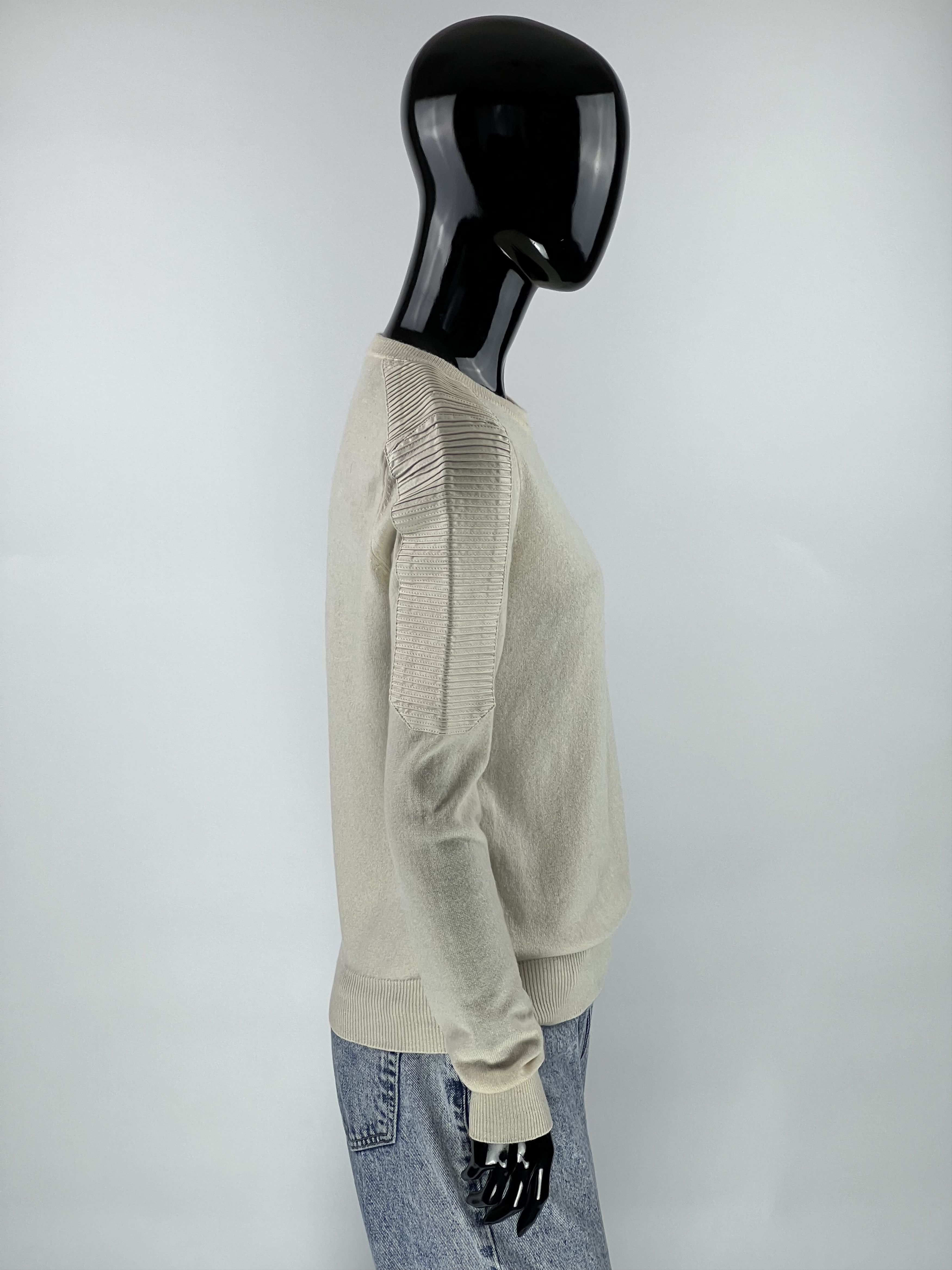 Maje Maje Ivory Wool Cashmere Jumper Sweater Size 1 Size S / US 4 / IT 40 - 2 Thumbnail
