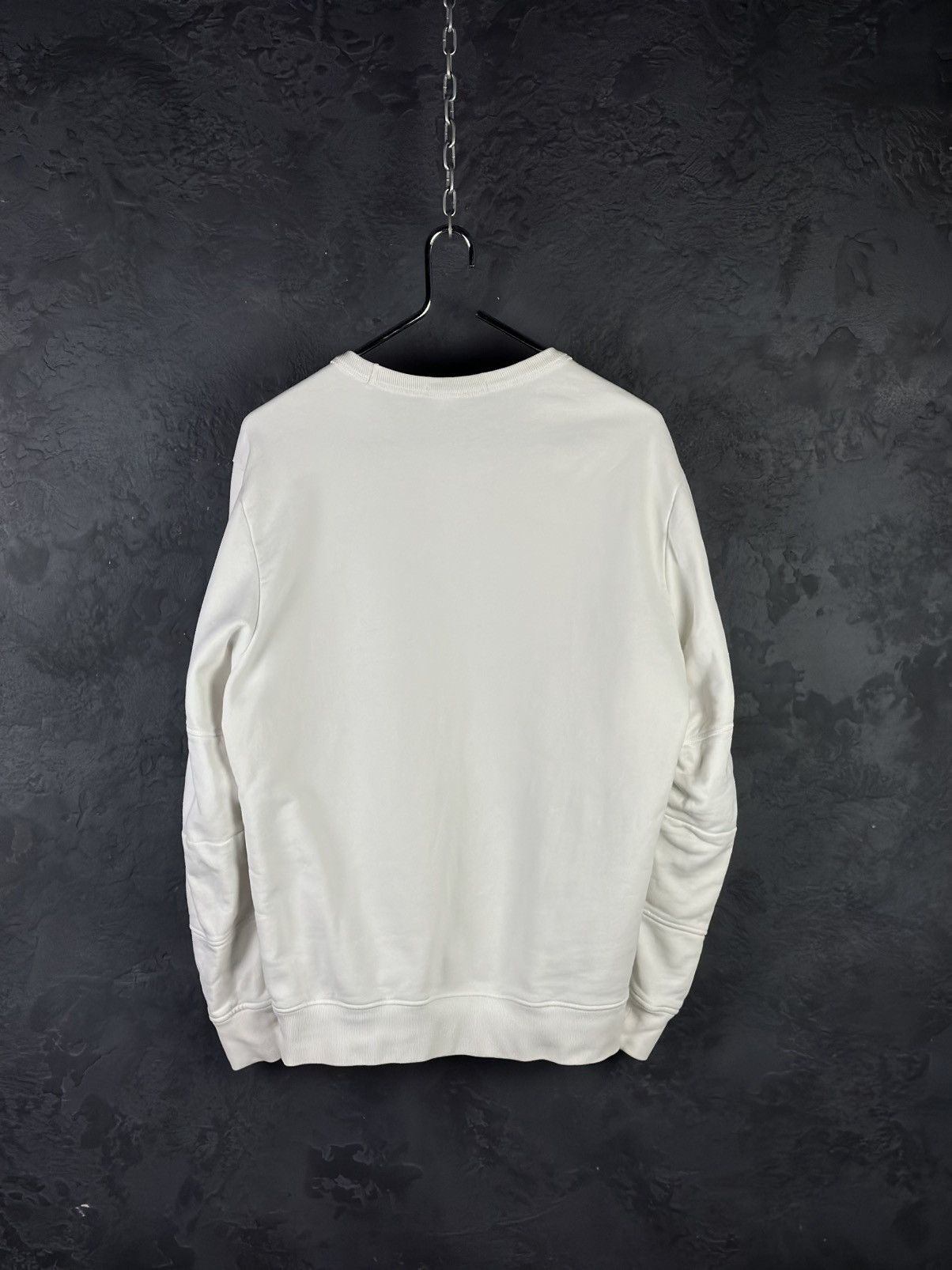 Stone Island Stone Island White Sweatshirt Crewneck Big Logo Mens Size US M / EU 48-50 / 2 - 10 Thumbnail