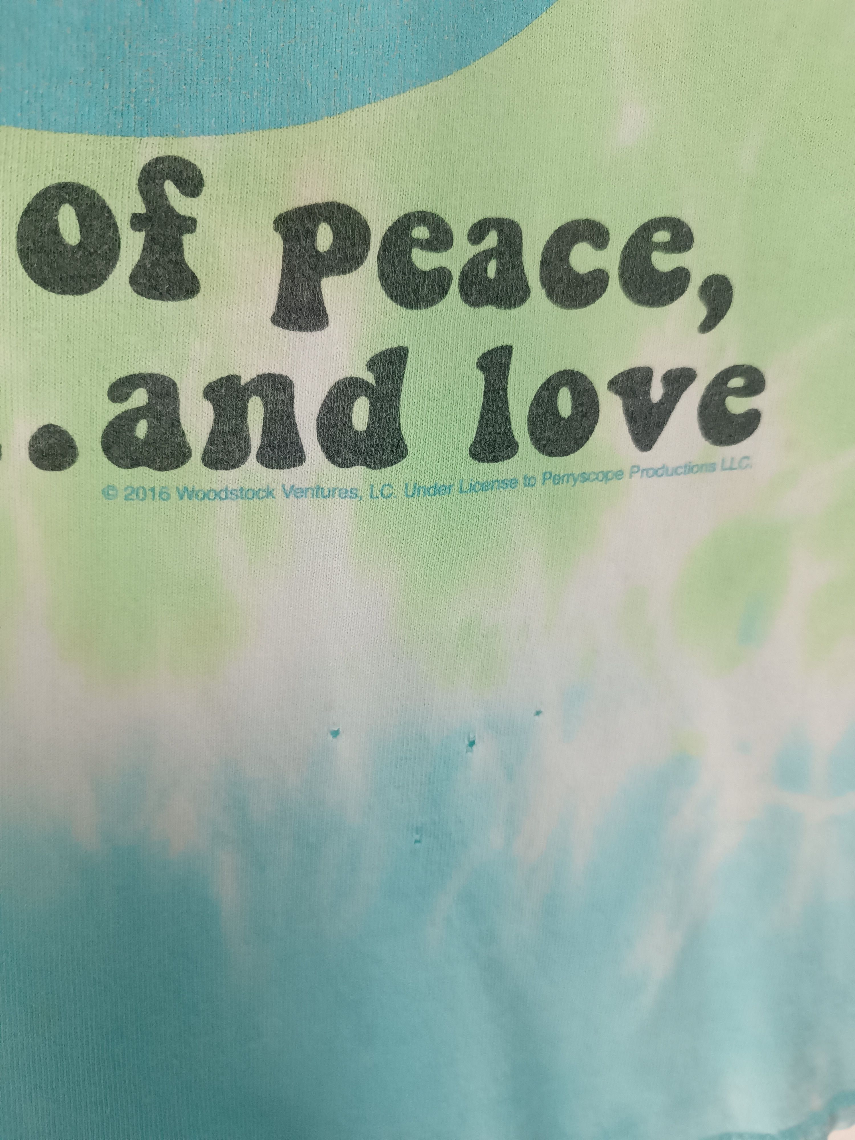 Liquid Blue VINTAGE WOODSTOCK MUSIC FESTIVAL TIE DYE TEE hippie rock Size US M / EU 48-50 / 2 - 12 Thumbnail