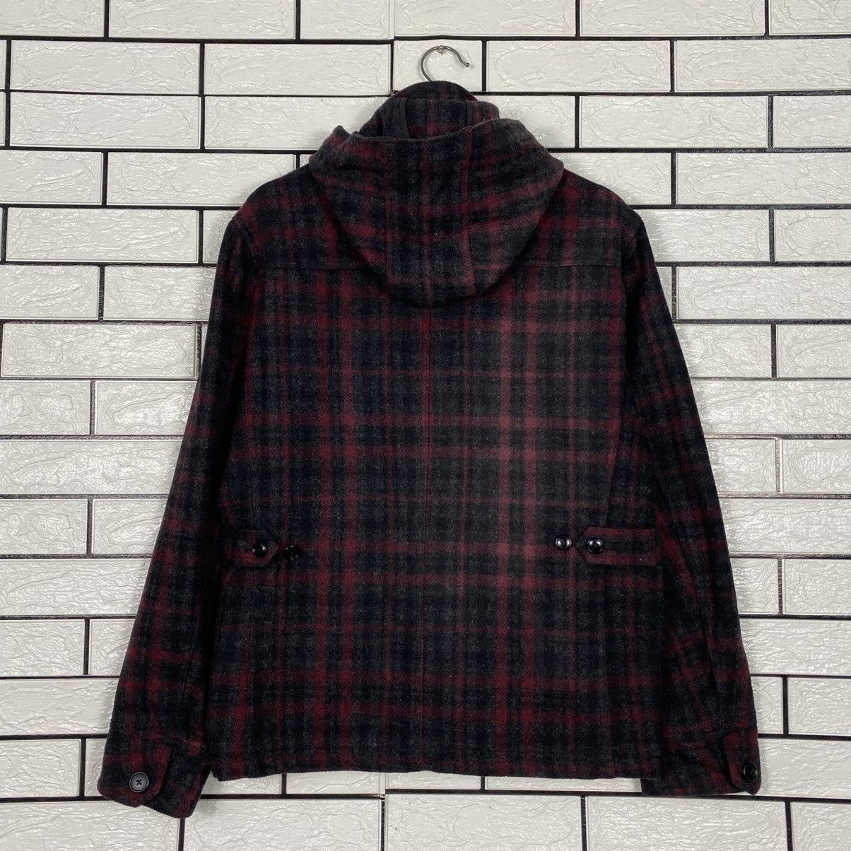 Japanese Brand 📌Vintage Wool Bomber Jacket Male & Co Tartan Issey Miyake Size US L / EU 52-54 / 3 - 9 Thumbnail