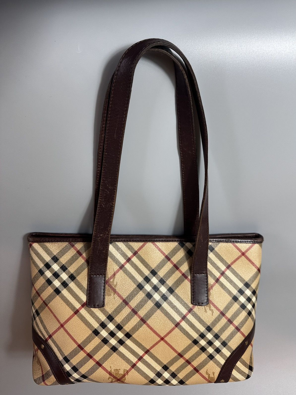 Burberry Borsa Burberry 'Haymarket Check' Tote Bag Size ONE SIZE - 4 Thumbnail
