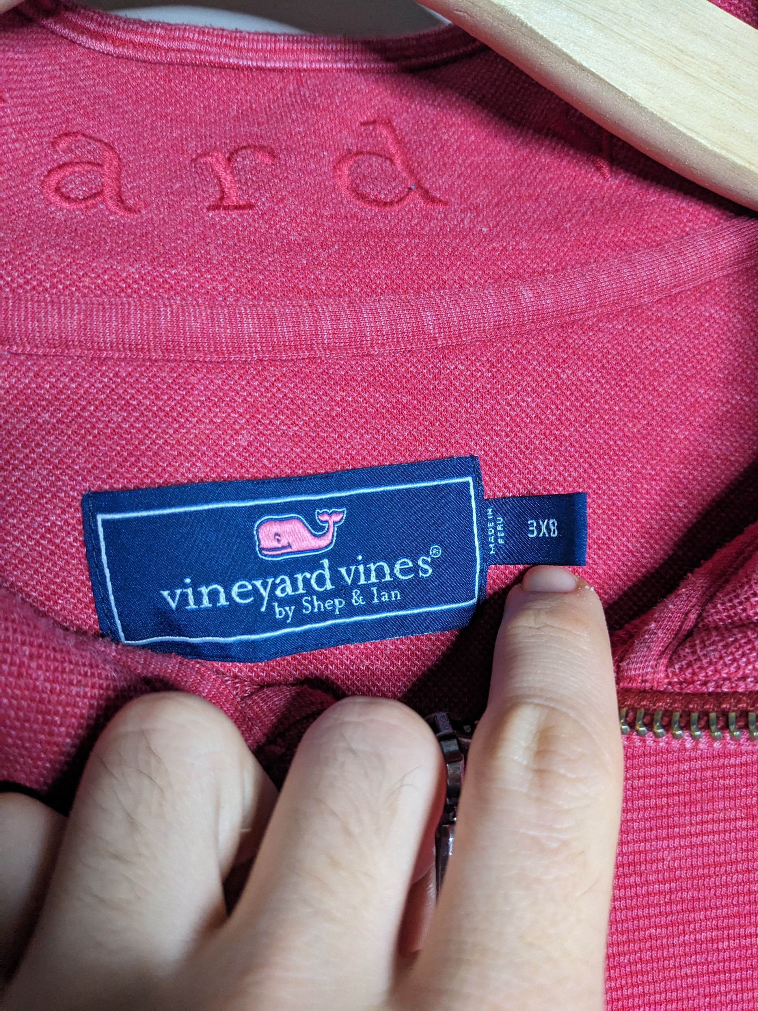 Vineyard Vines Vineyard Vines Saltwater Quarter Zip Size 3XB Sailor Red Size US XXL / EU 58 / 5 - 11 Thumbnail