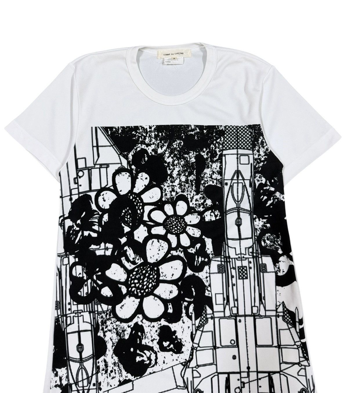 Comme des Garcons AD2017 Comme Des Garcons Graphics Print Mesh Long T-Shirt Size S / US 4 / IT 40 - 3 Thumbnail