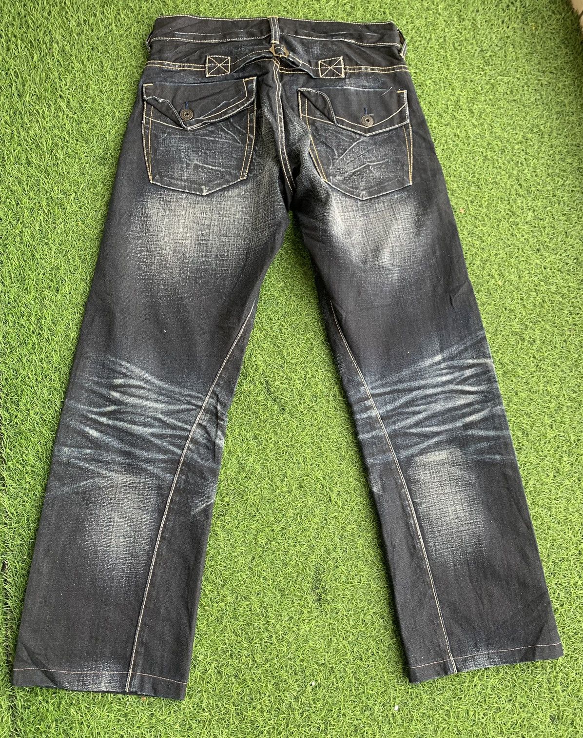 Tornado Mart 🔥Insane Design Back Number Distressed Denim Size US 32 / EU 48 - 14 Thumbnail