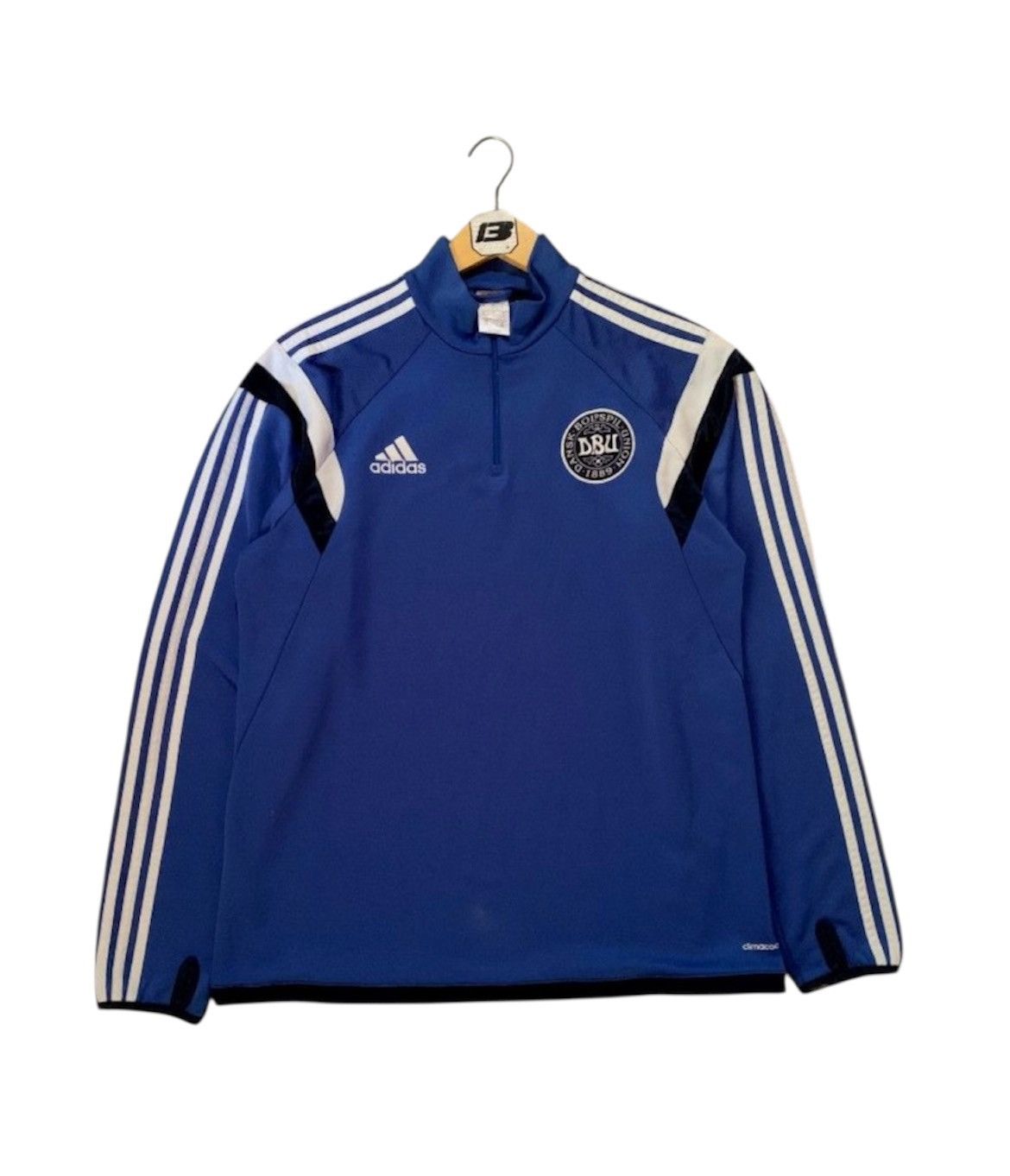 Adidas Vintage Adidas Denmark Training Sweatshirt Size US L / EU 52-54 / 3 - 1 Thumbnail