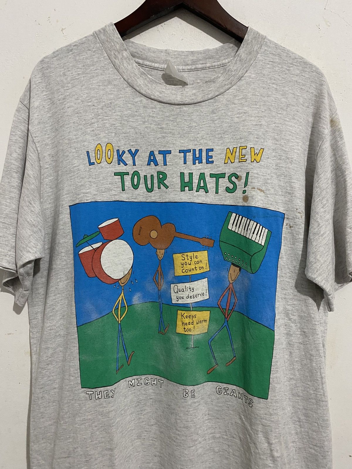 Vintage They Might Be Giant 1994 Hat Tour Size US XL / EU 56 / 4 - 2 Thumbnail