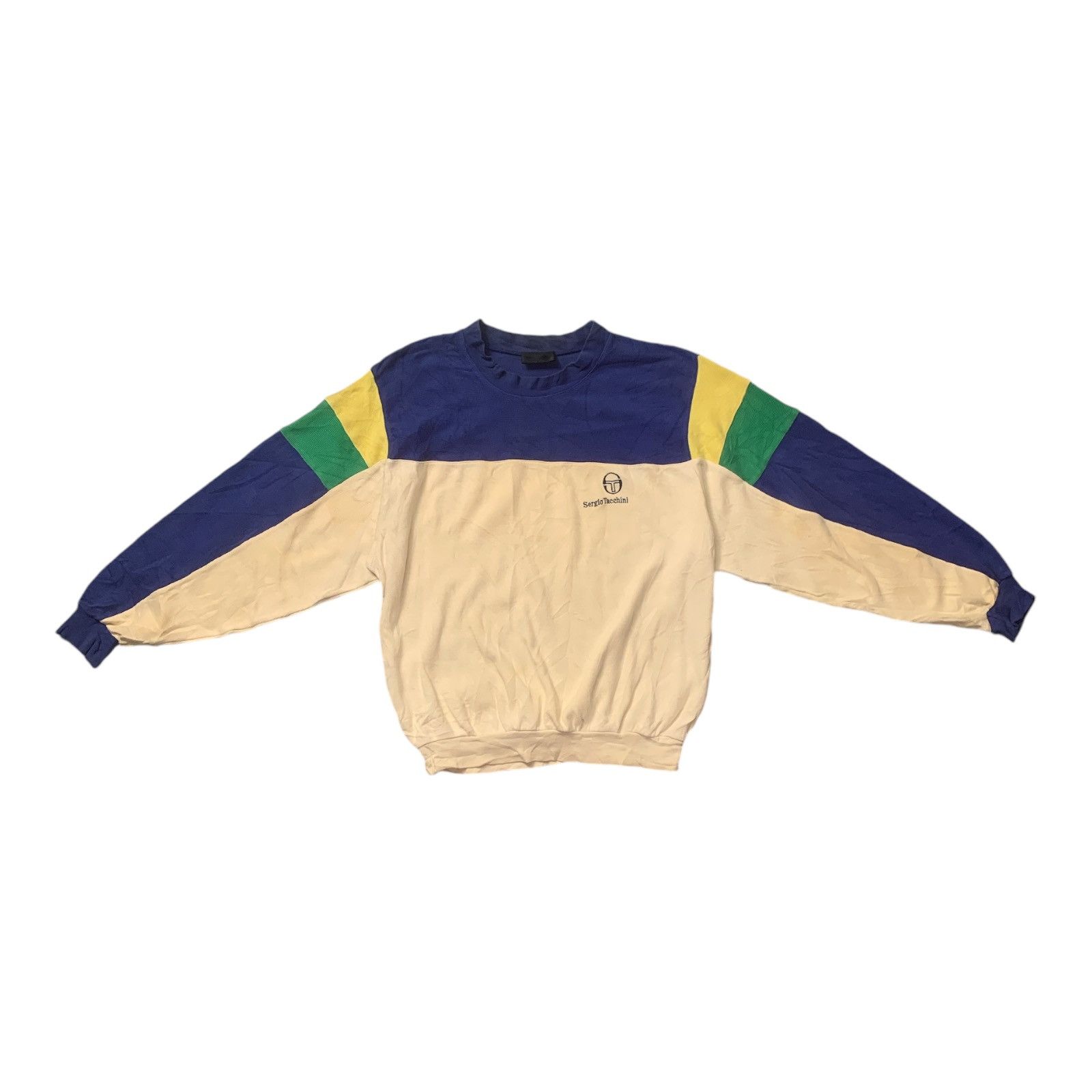 Japanese Brand × Sergio Tacchini Rare Design Vintage Sergio Tacchini Sportswear Sweatshirt Size US M / EU 48-50 / 2 - 1 Thumbnail