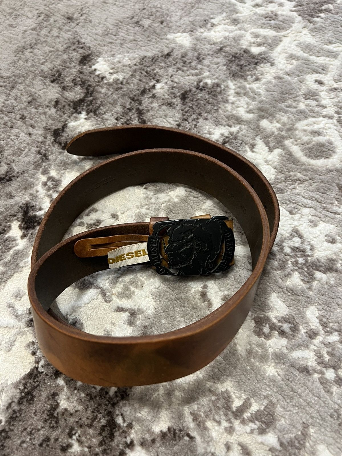 Diesel Vintage DIESEL Y2k Avant garde hype Leather Belt Size ONE SIZE - 2 Thumbnail