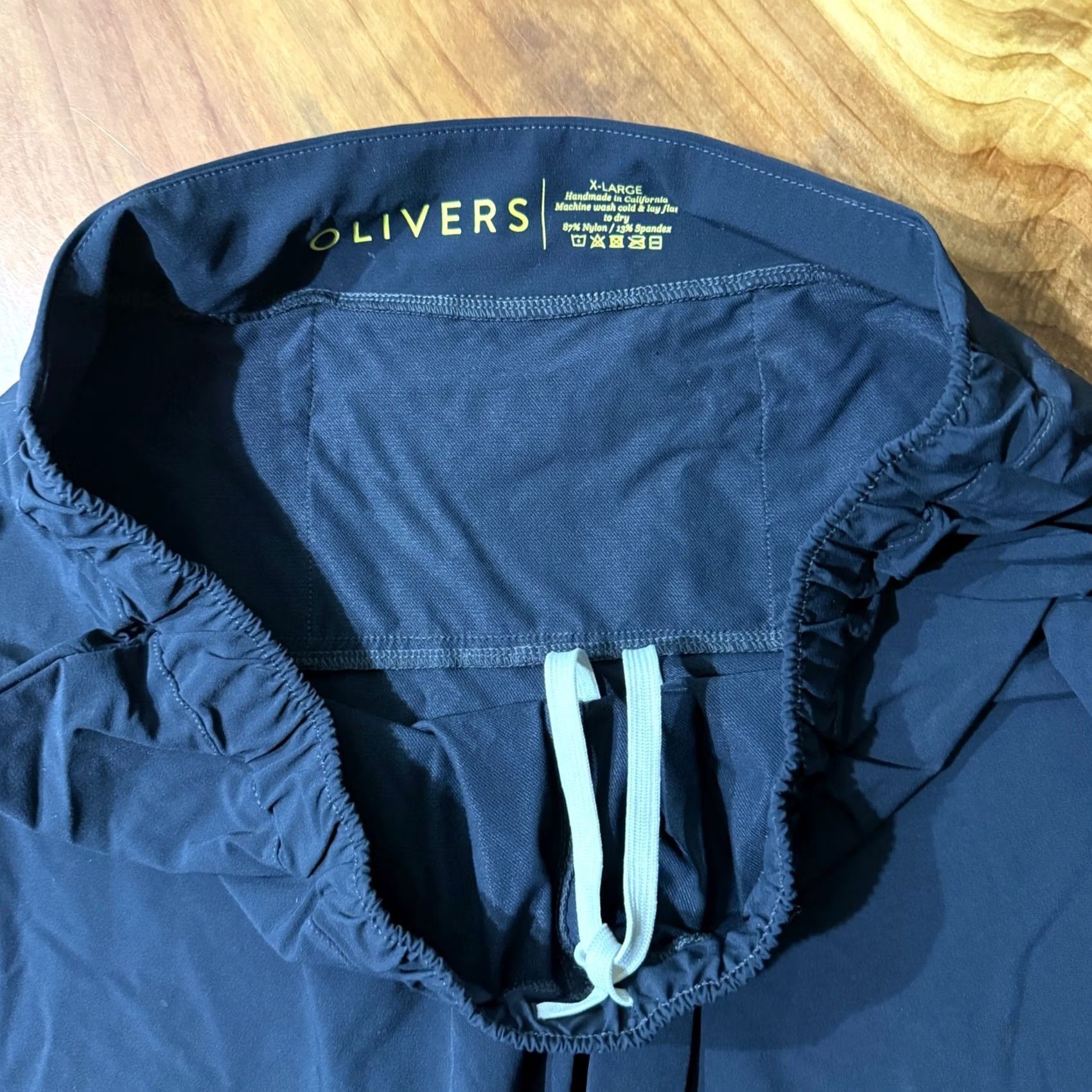 Olive Olivers Shorts Men XL Navy Athletic Running Nylon Drawstring Unlined 5" L12 Size US 36 / EU 52 - 3 Thumbnail