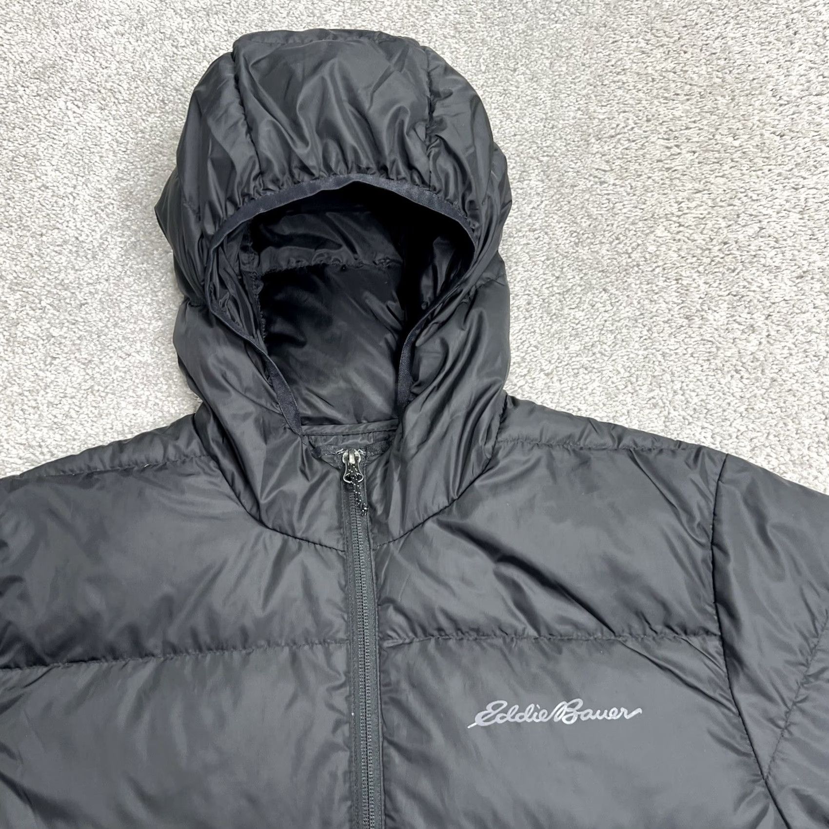 Eddie Bauer Eddie Bauer Hooded Down Jacket Mens M Black EB650 Wide Channel Puffer Coat Size US M / EU 48-50 / 2 - 3 Thumbnail