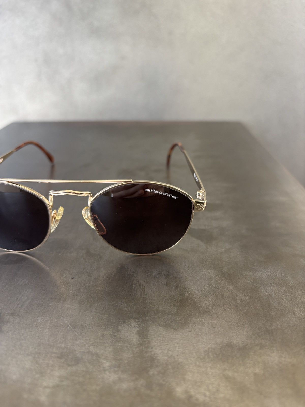 Vintage 1990s Vintage Sunglasses Made in Italy Metal Giorgio Armani Size ONE SIZE - 8 Thumbnail