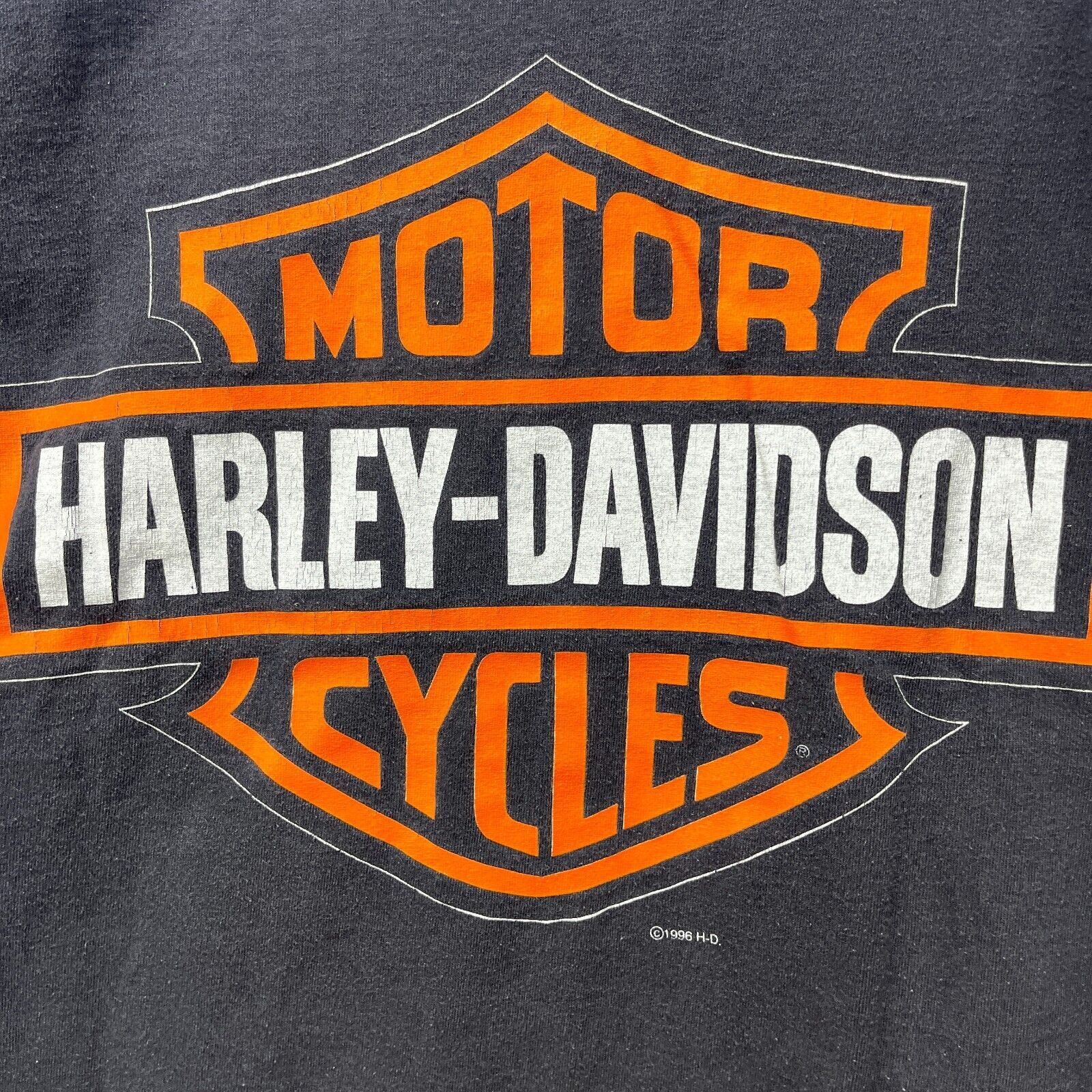 Vintage Vintage 90s Harley Davidson Eagle Single Stitch USA Large Size US L / EU 52-54 / 3 - 11 Thumbnail