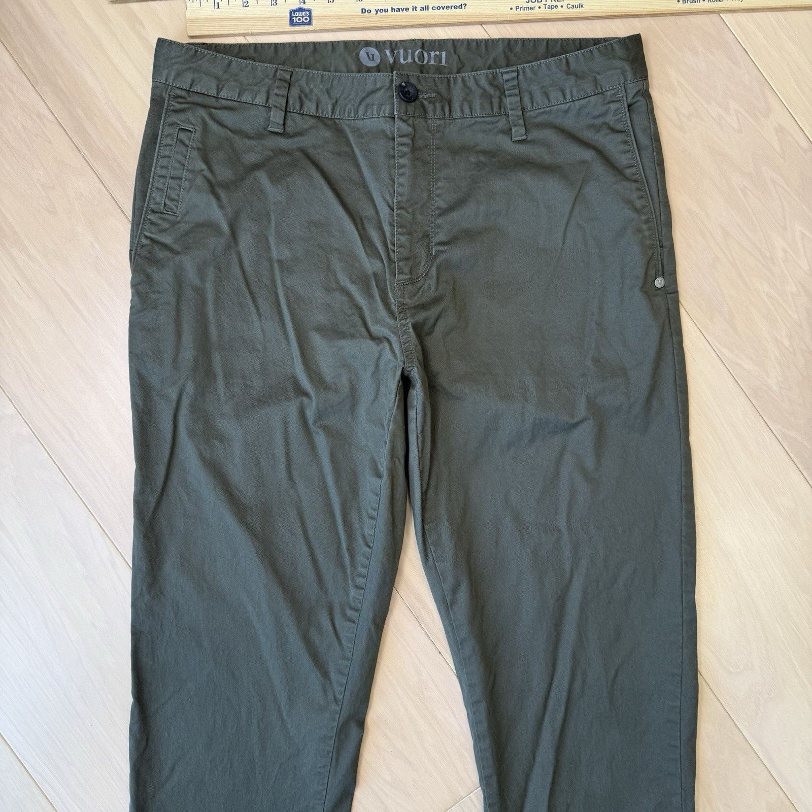 Vuori Vuori Collins Chino Pants 34 Green Cotton Minimalist Size US 34 / EU 50 - 3 Thumbnail