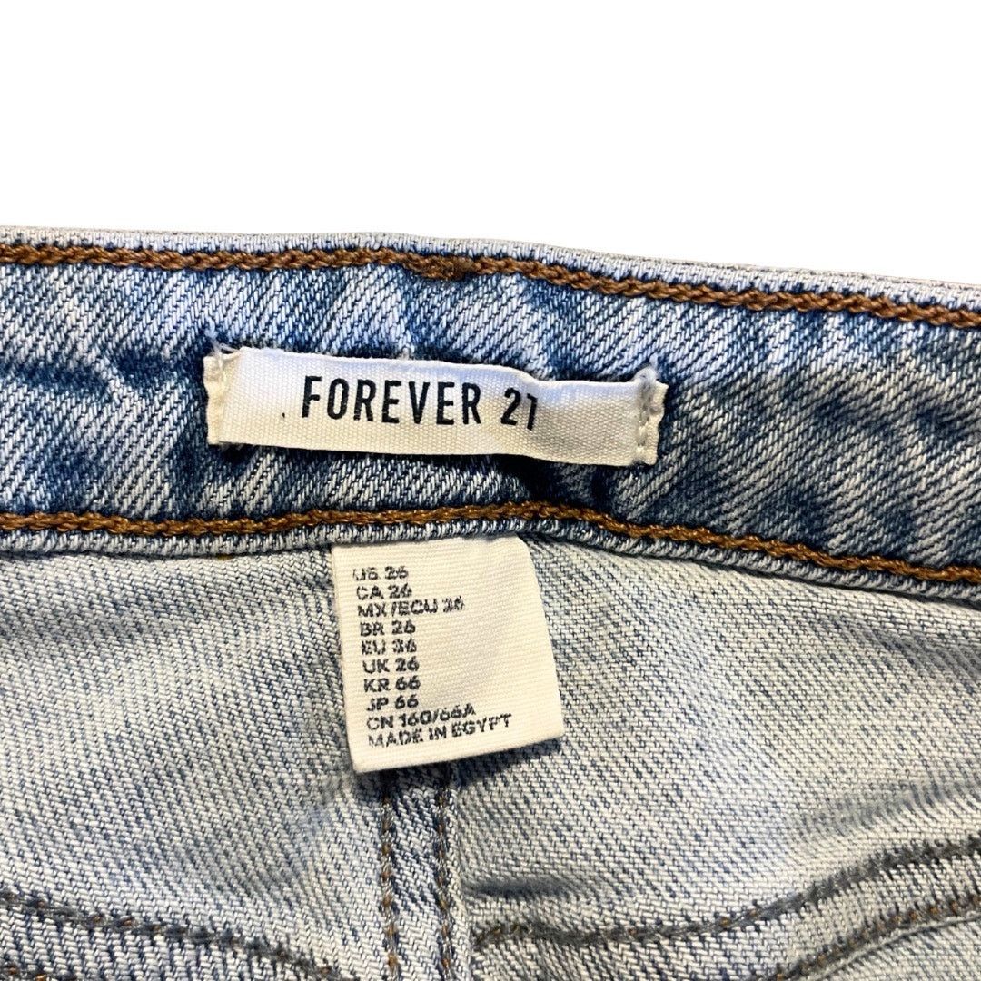 Forever 21 Forever 21 Distressed Cutoff Frayed Hem Denim Shorts 26 Y2K Size 26" / US 2 / IT 38 - 3 Thumbnail
