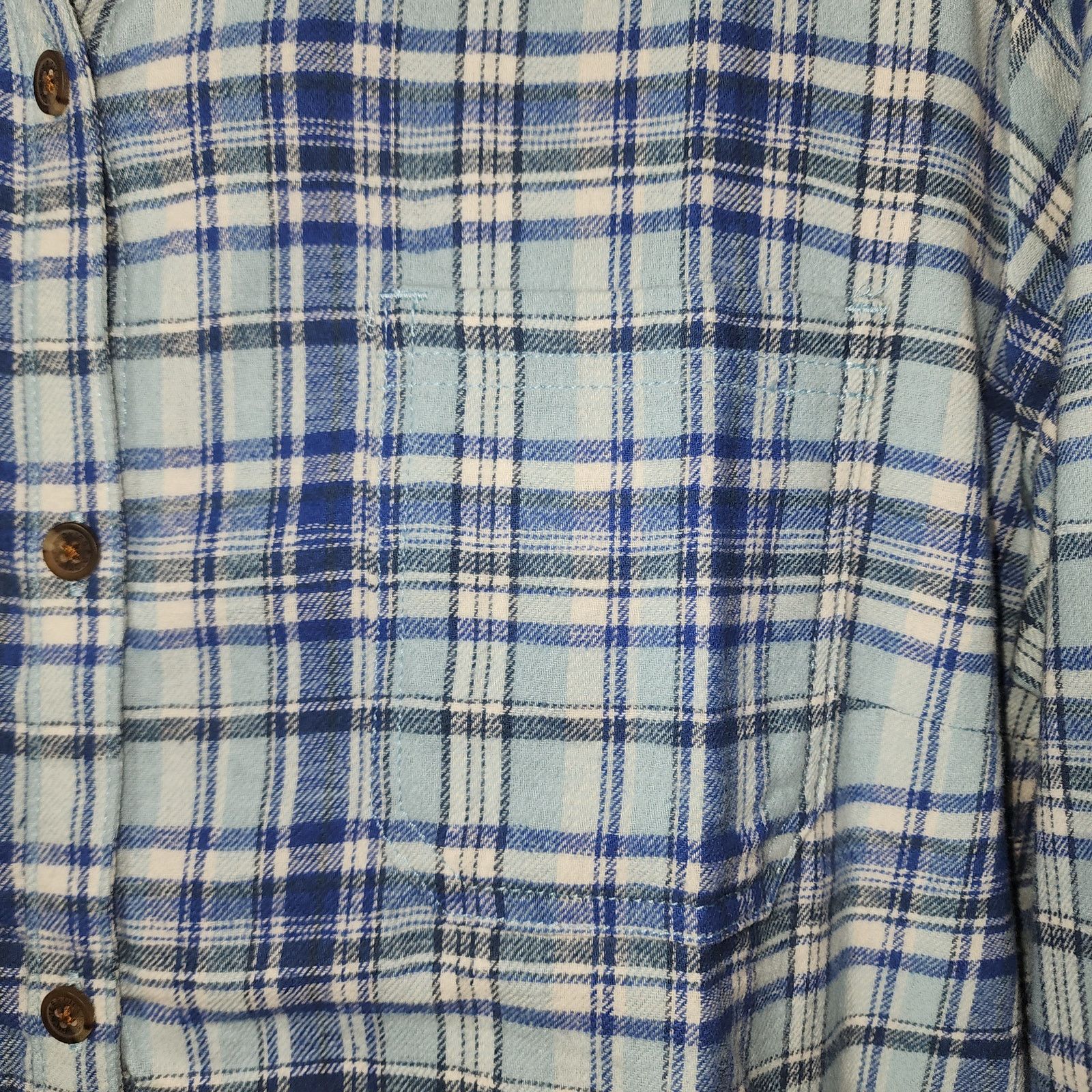 Dickies Dickies Women's Plaid Long Sleeve Flannel Size XL / US 12-14 / IT 48-50 - 7 Thumbnail