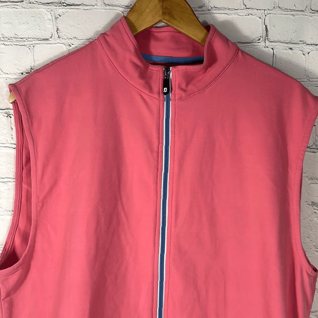Footjoy FootJoy Womens Sleeveless Pink Golf Full Zip Shirt M Medium Jacket Windbreaker Size M / US 6-8 / IT 42-44 - 2 Thumbnail