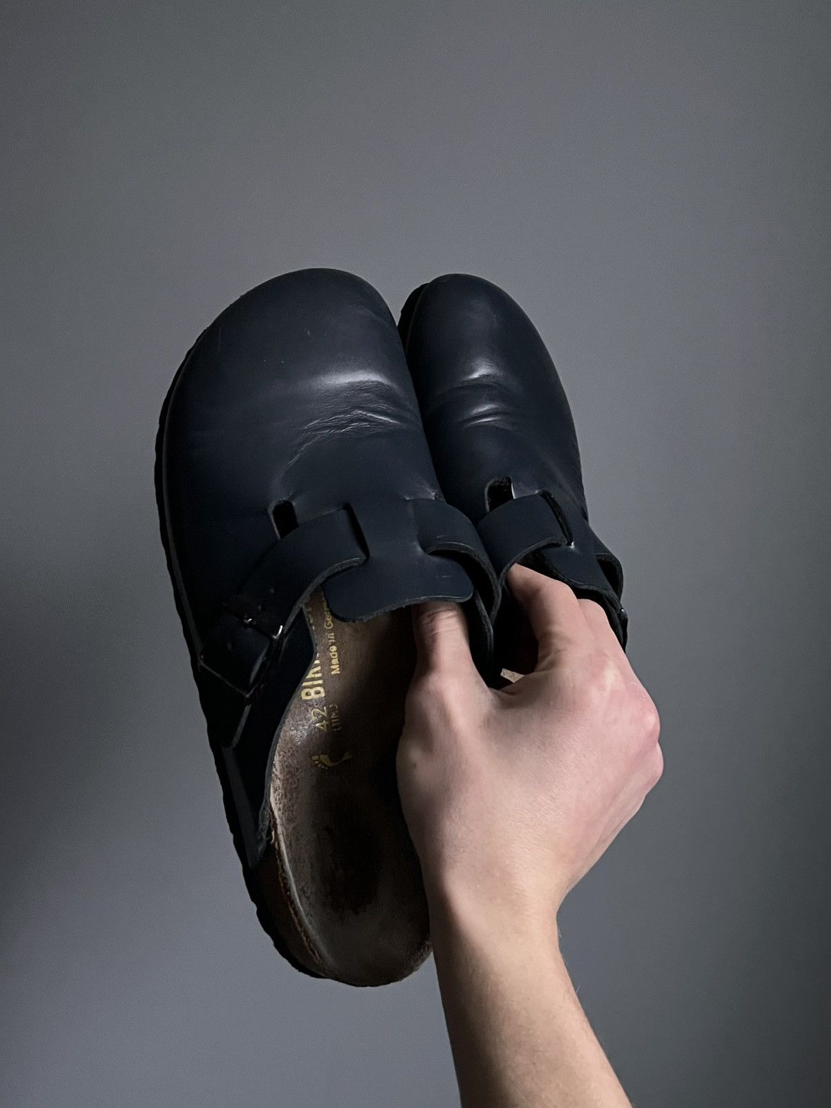 Birkenstock Vintage Birkenstock Boston Leather Sandals Clogs Size US 9 / EU 42 - 3 Thumbnail