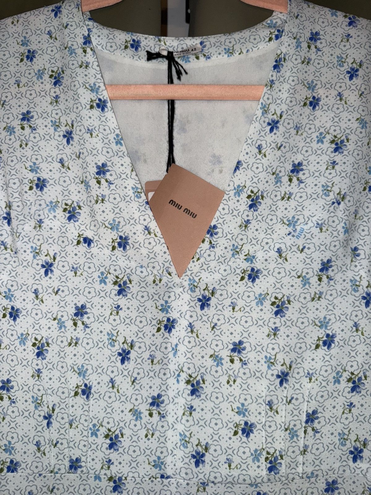 Miu Miu Miu Miu Floral Print Dress Size M / US 6-8 / IT 42-44 - 3 Thumbnail
