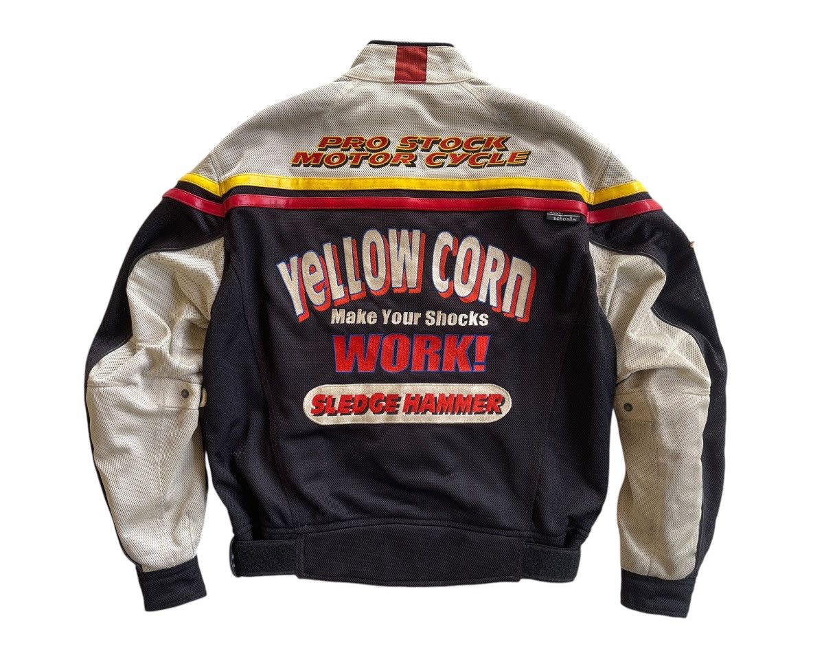 YELLOW CORN Vintage Yellow Corn X Lubricant NHRA Racing Schoeller Jacket Size US L / EU 52-54 / 3 - 6 Thumbnail
