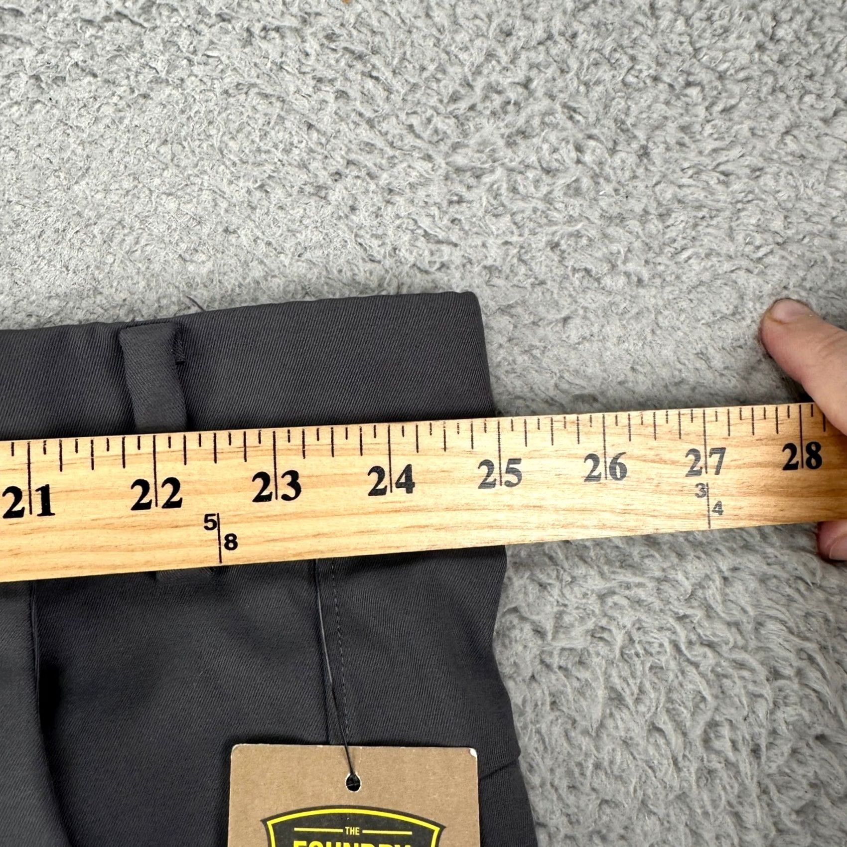 Vintage VINTAGE? No. The Foundry Supply Co. Men Chino Pants 52 Gray Flat Front Comfort Waistband NEW Size US 36 / EU 52 - 5 Thumbnail