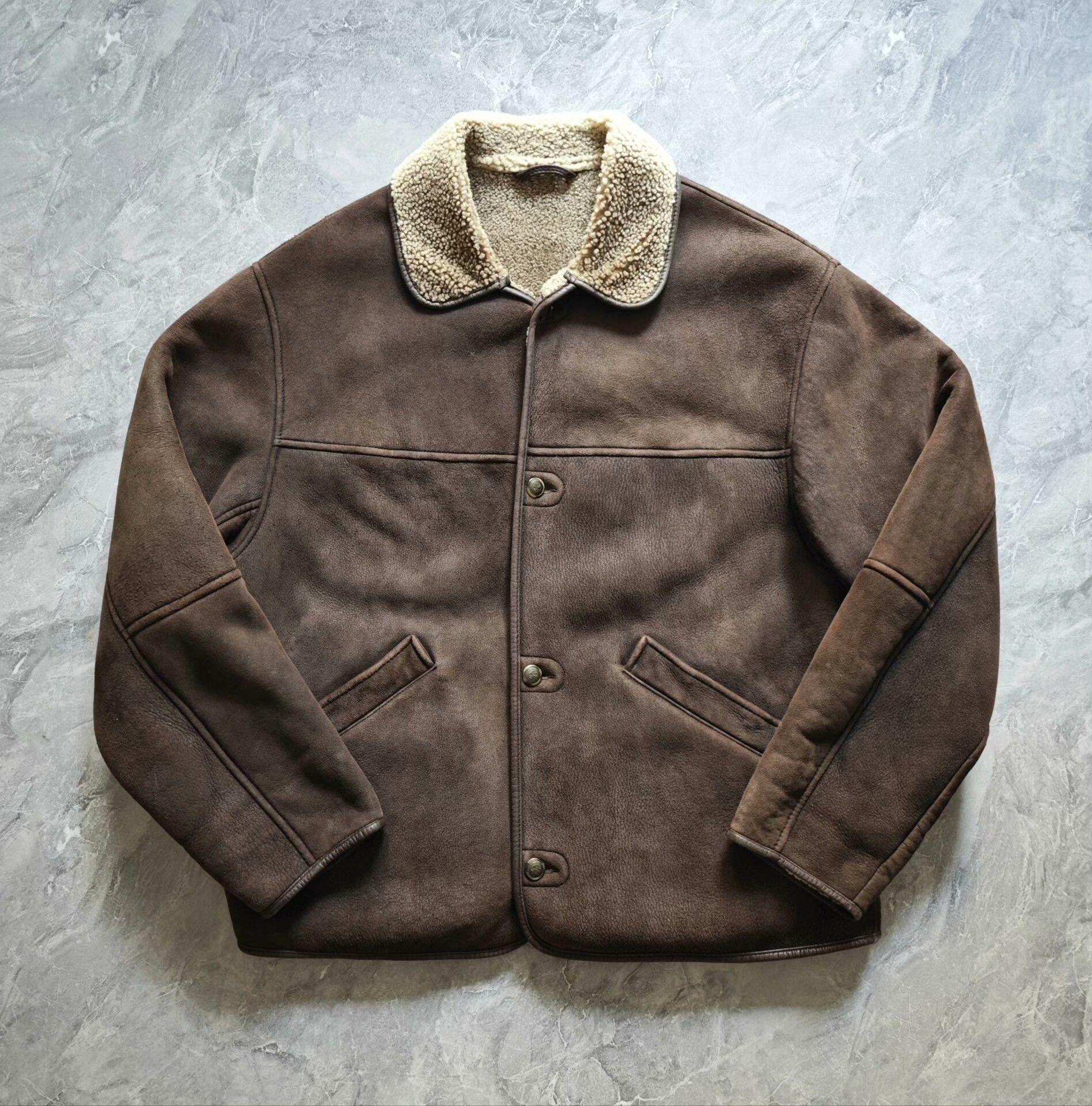 Timberland timberland leather shearling work jacket Size US L / EU 52-54 / 3 - 1 Thumbnail