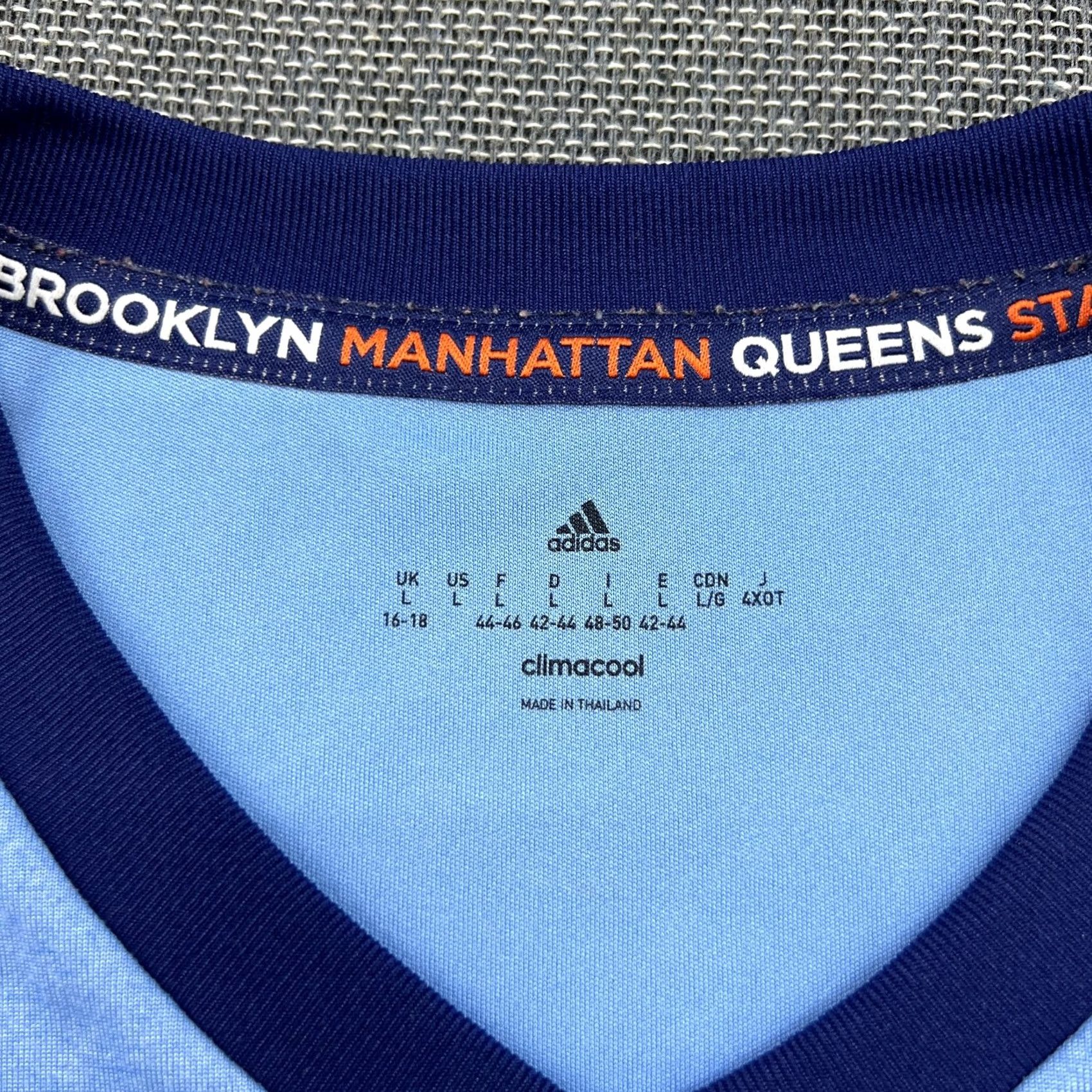 Adidas New York City FC Home Adidas Shirt Blue Womens Large Football Jersey Ladies L Short Sleeve Pullover Moisture Wicking Quick Dry T-Shirt Showcase Size L / US 10 / IT 46 - 5 Thumbnail