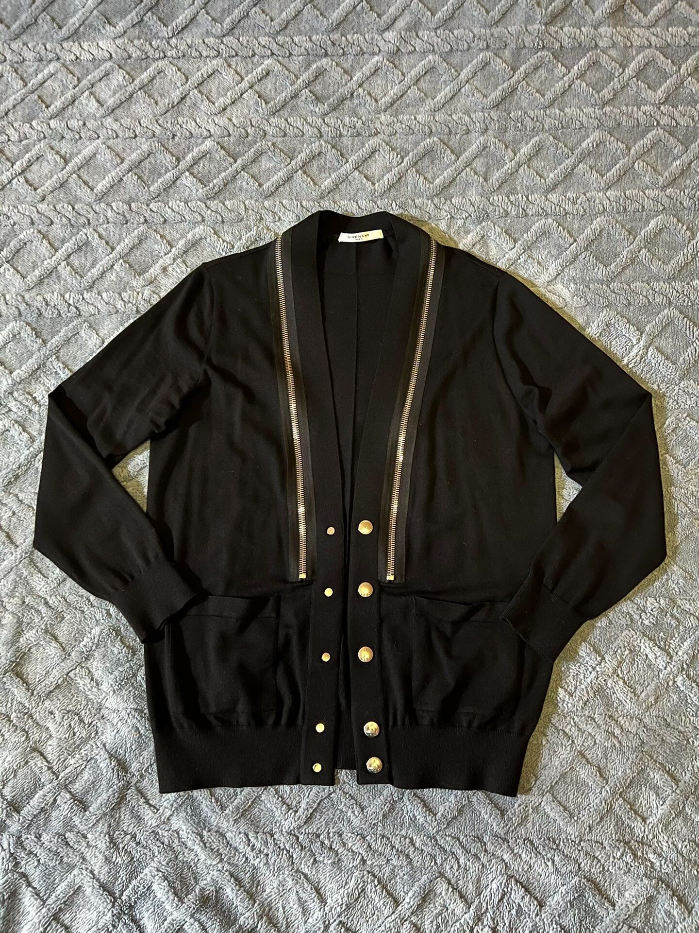 Givenchy givenchy studded zipper wool cardigan Size US L / EU 52-54 / 3 - 1 Thumbnail