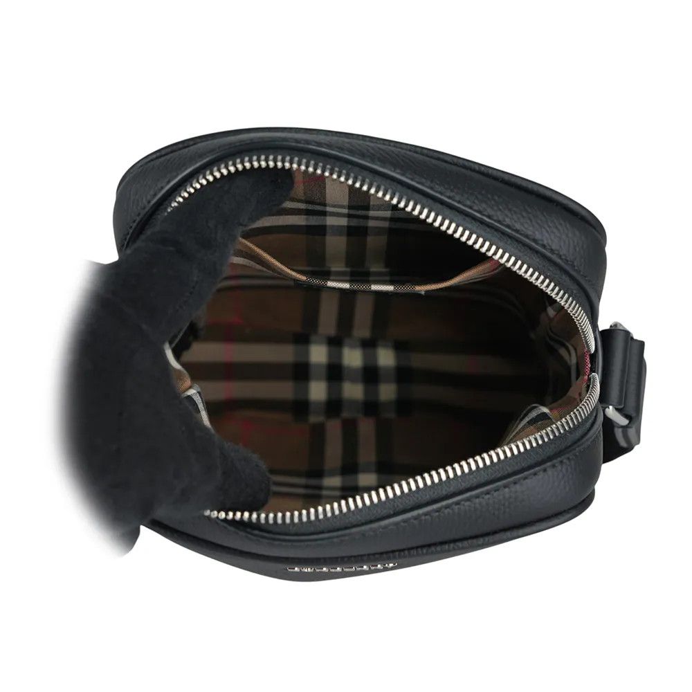 Burberry o1w1db10126 Size: OS / ML Paddy V Check Crossbody Bag Black Size ONE SIZE - 6 Thumbnail