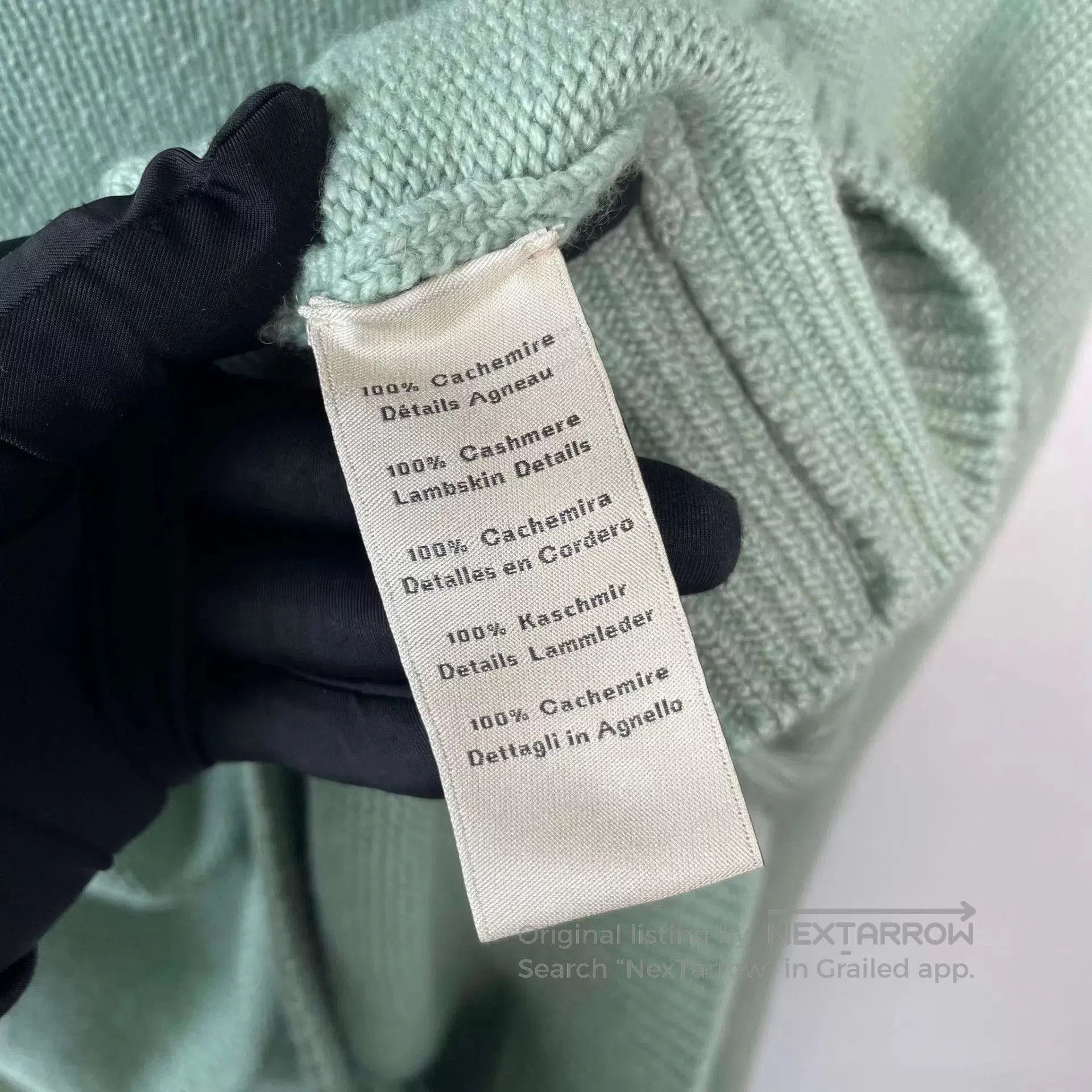Hermes Green Turtleneck Sweater with Pattern - Size M. Size US M / EU 48-50 / 2 - 6 Thumbnail