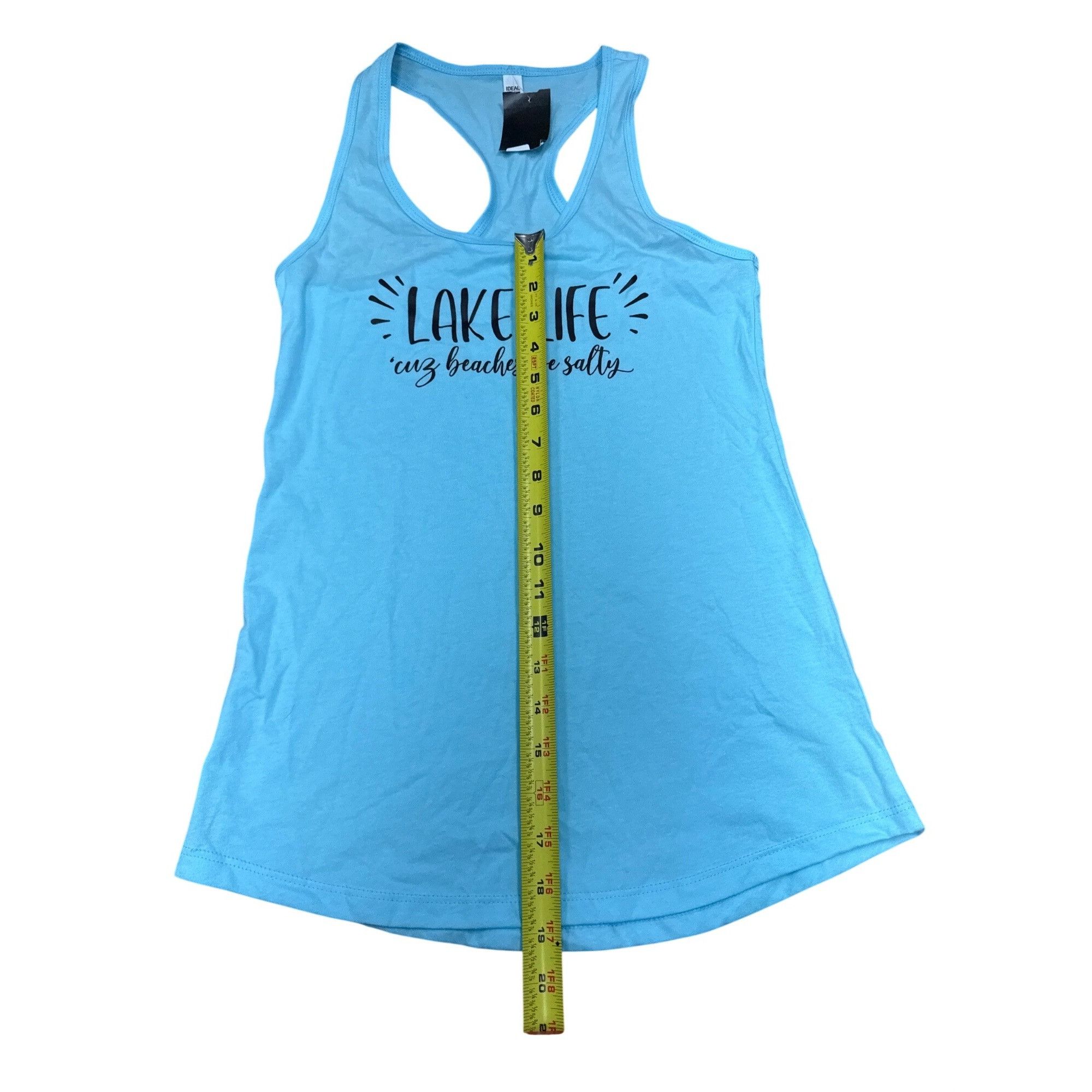 Next Level Lake Life Womens Blue Racerback Tank Top S By Next Level Size S / US 4 / IT 40 - 7 Thumbnail