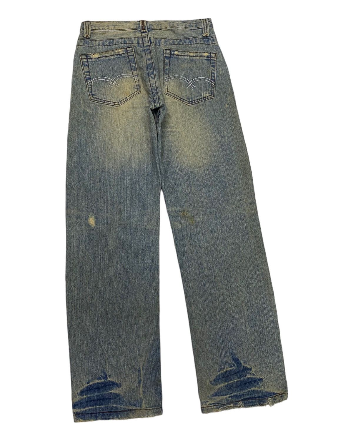 Helmut Lang BAGGY JEANS SIX-STAR EXCLUSIVE DESIGN DISTRESS DENIM JEANS Size US 30 / EU 46 - 4 Thumbnail