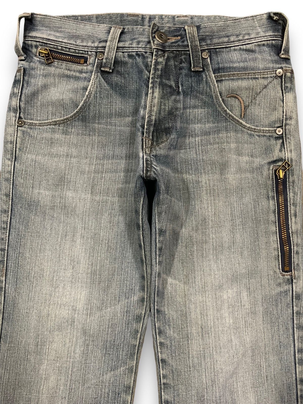 Undercover × Uniqlo Vintage Japanese Back Number Buckle Back Punk Style Jeans Size US 30 / EU 46 - 3 Thumbnail