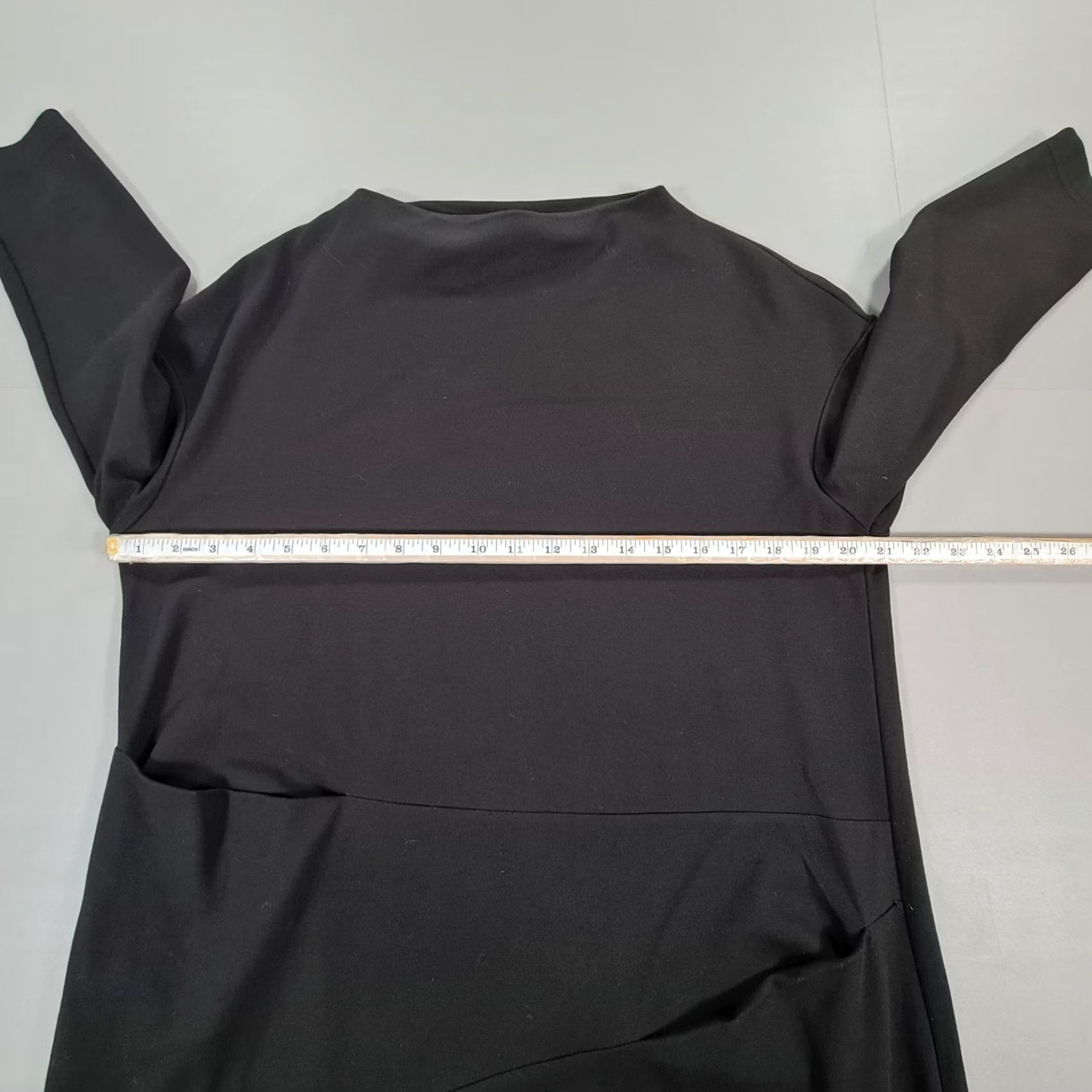 Vintage VINTAGE Sahara Dress Black Midi Long Sleeve Pockets 12 UK Women JS Size XL / US 12-14 / IT 48-50 - 6 Thumbnail