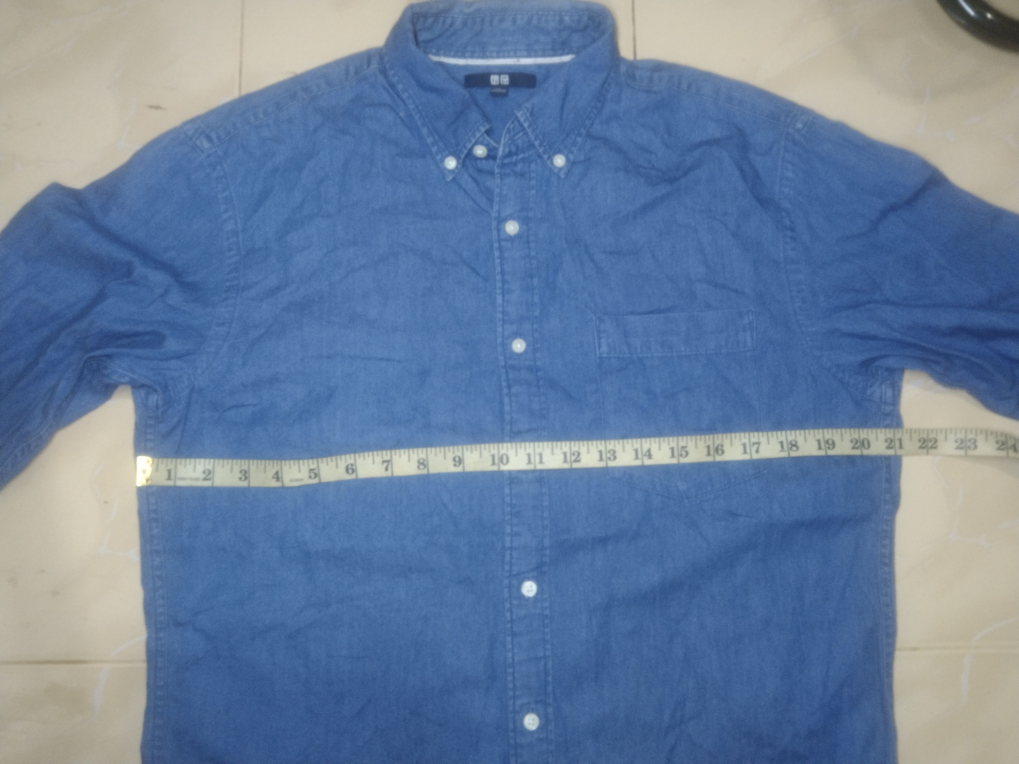 Japanese Brand × Self Edge × Uniqlo Uniqlo long sleeve denim shirt Size US L / EU 52-54 / 3 - 6 Thumbnail