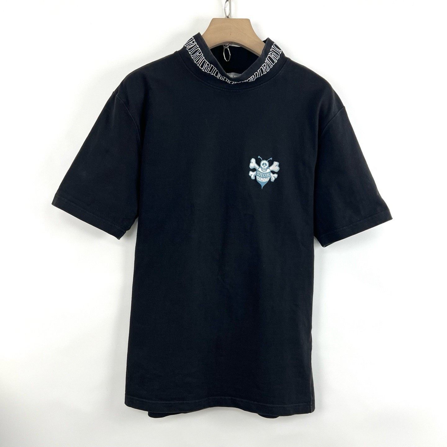 Dior Dior Black High Neck Embroidered Bee Top Size XXS / US 00 / IT 34 - 1 Thumbnail