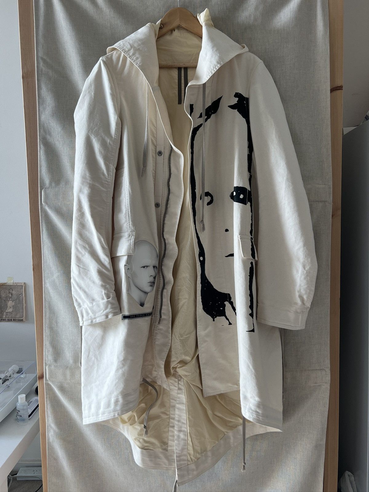 Rick Owens × Rick Owens Drkshdw SS19 Portrait-print Fishtail