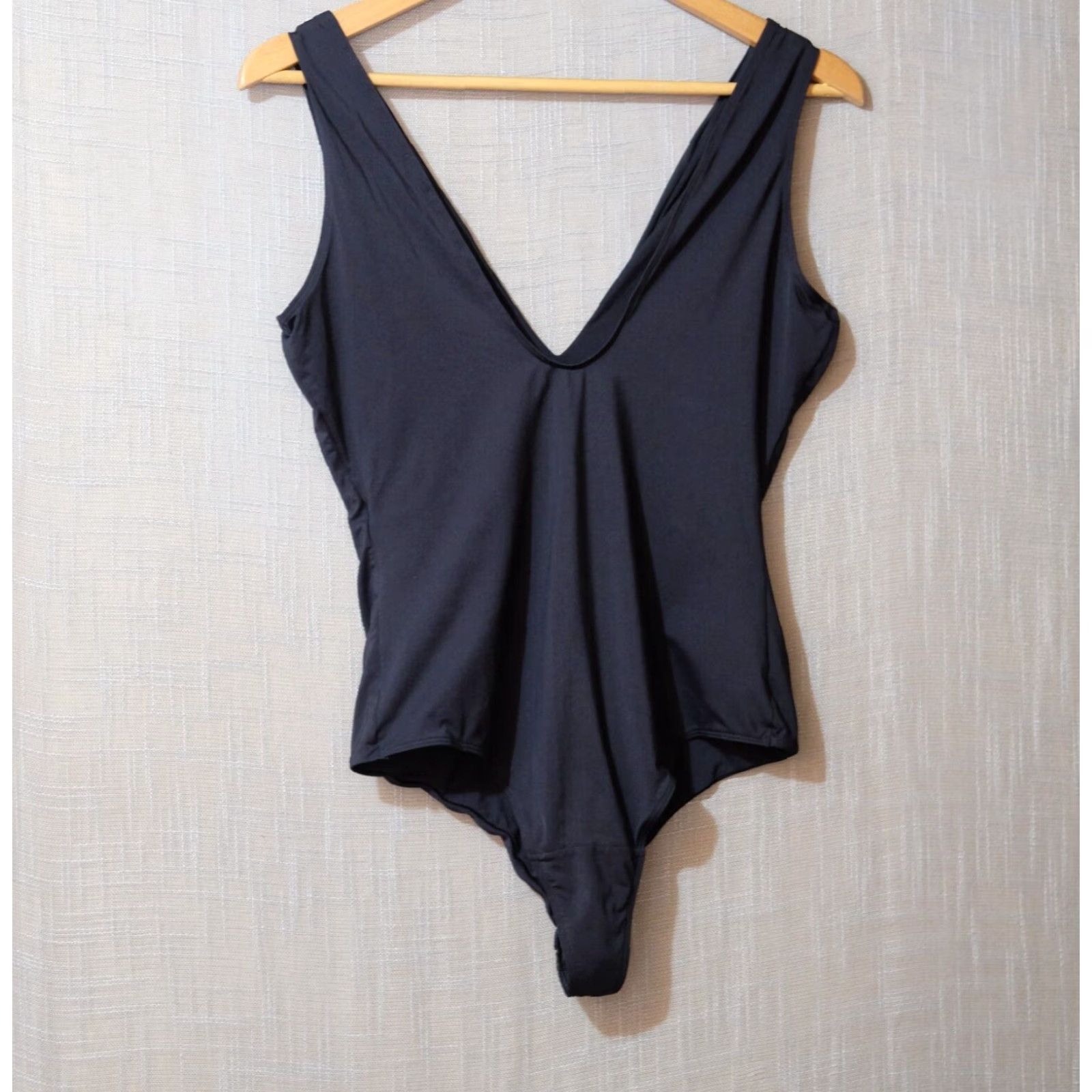 Vintage EUC Ilusion Bodysuit Black V-Neck Snap Women's XL Microfiber XL Black Bodysuit Ilusion Women's XL Size XL / US 12-14 / IT 48-50 - 5 Thumbnail