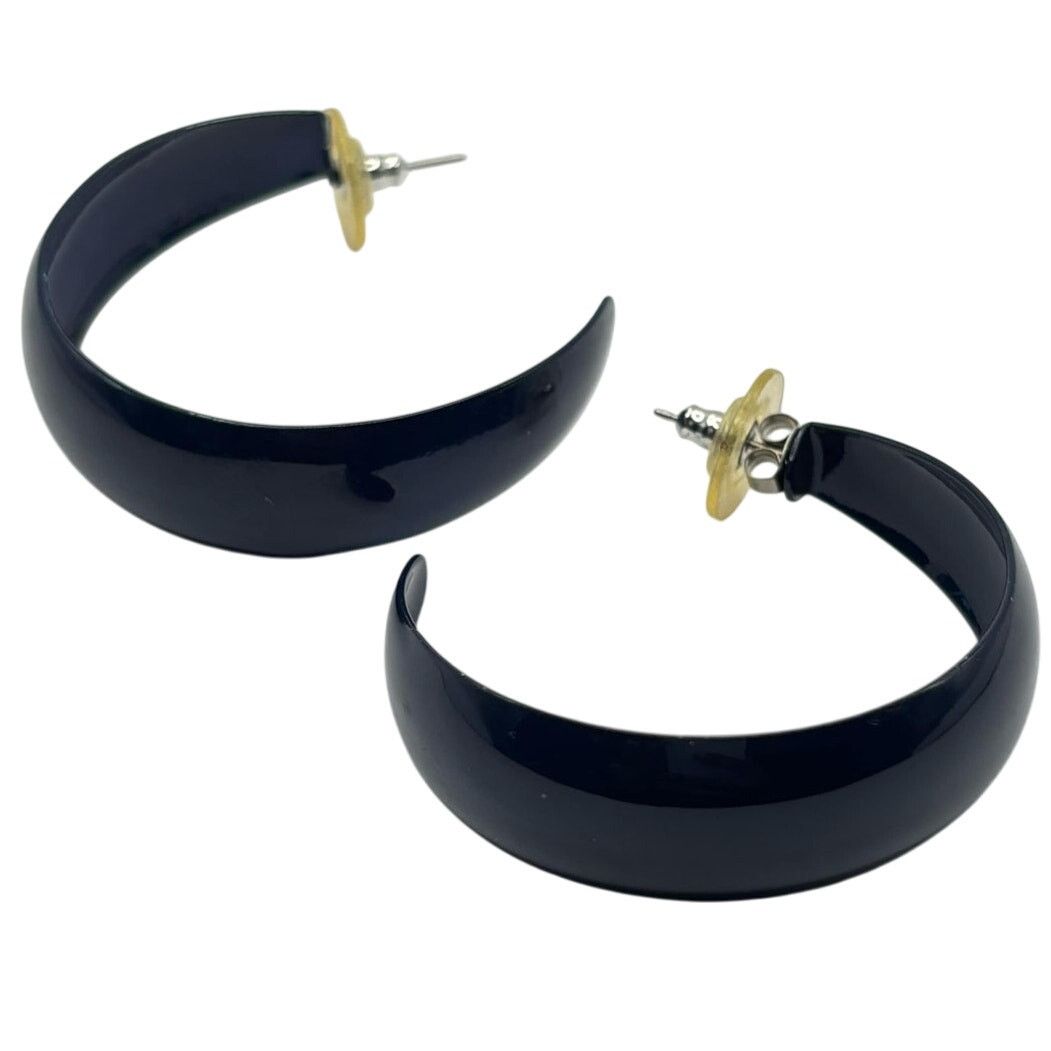 Other Blue Curved Earrings Size ONE SIZE - 2 Thumbnail