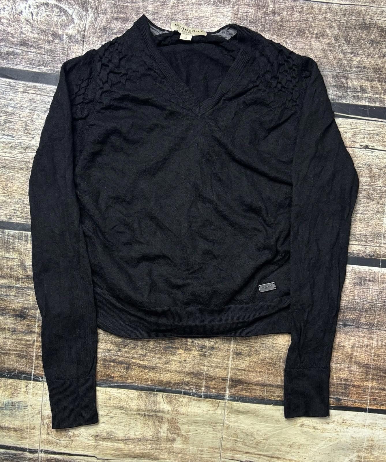 Other Burberry London Sweater Womens XS Merino Wool Ruched READ Size XS / US 0-2 / IT 36-38 - 1 Thumbnail