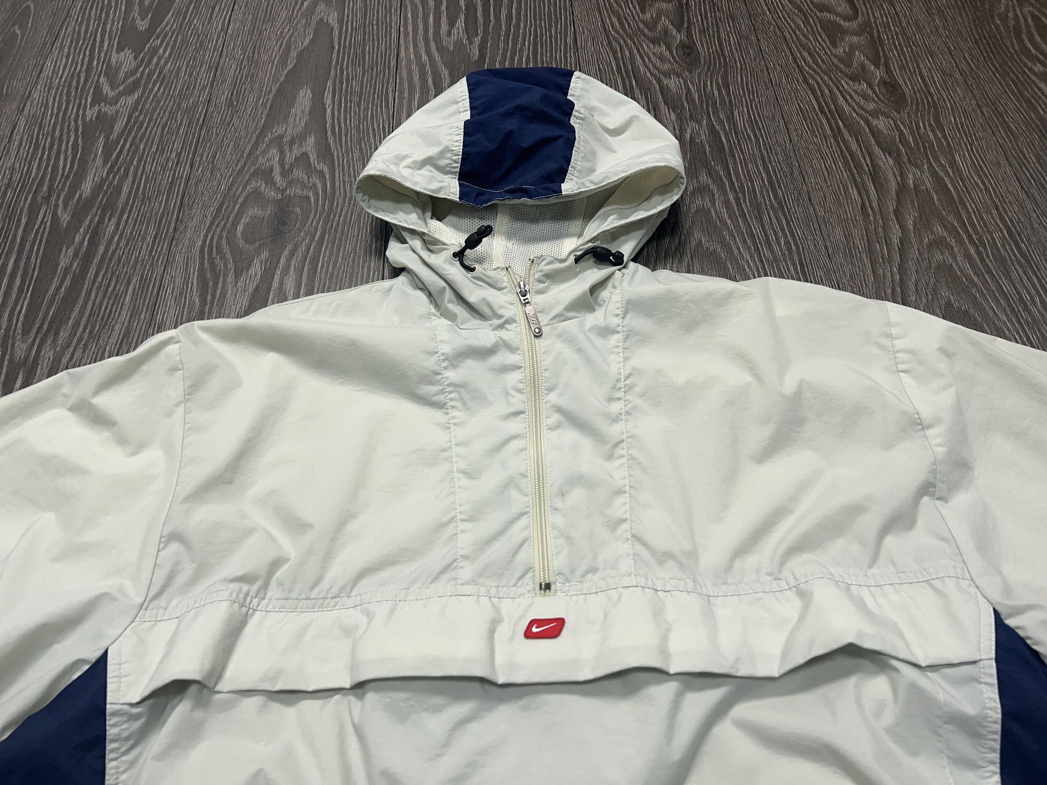 Nike Embroidery Swoosh Logo Anorak Windbreaker Jacket Y2K Size XL Size US XL / EU 56 / 4 - 4 Thumbnail