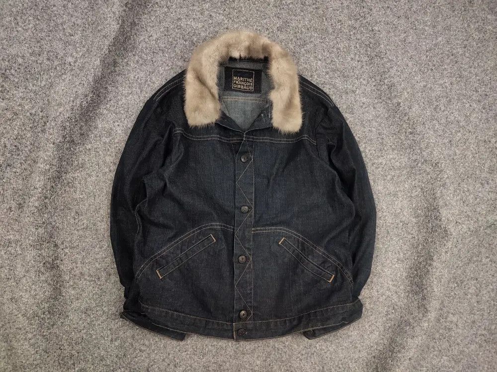 Marithe + Francois Girbaud Marithe Francois Girbaud Vintage Denim Pocket fur Jacket Size M / US 6-8 / IT 42-44 - 1 Thumbnail