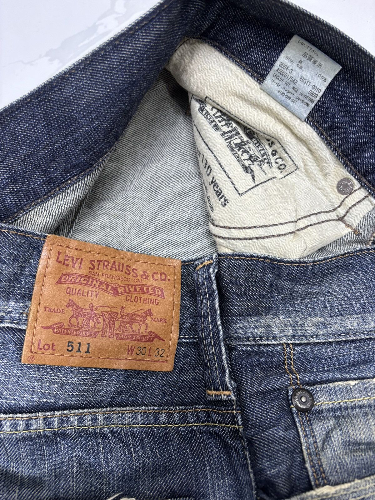 Engineered Garments × Levi's Vintage Levis 511 Distressed Denim Jeans Size US 31 - 9 Thumbnail