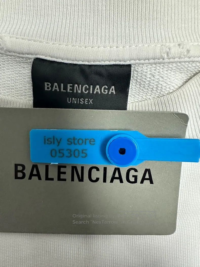Balenciaga Balenciaga Letter Printed Crewneck Long Sleeve Sweatshirt Size US S / EU 44-46 / 1 - 4 Thumbnail